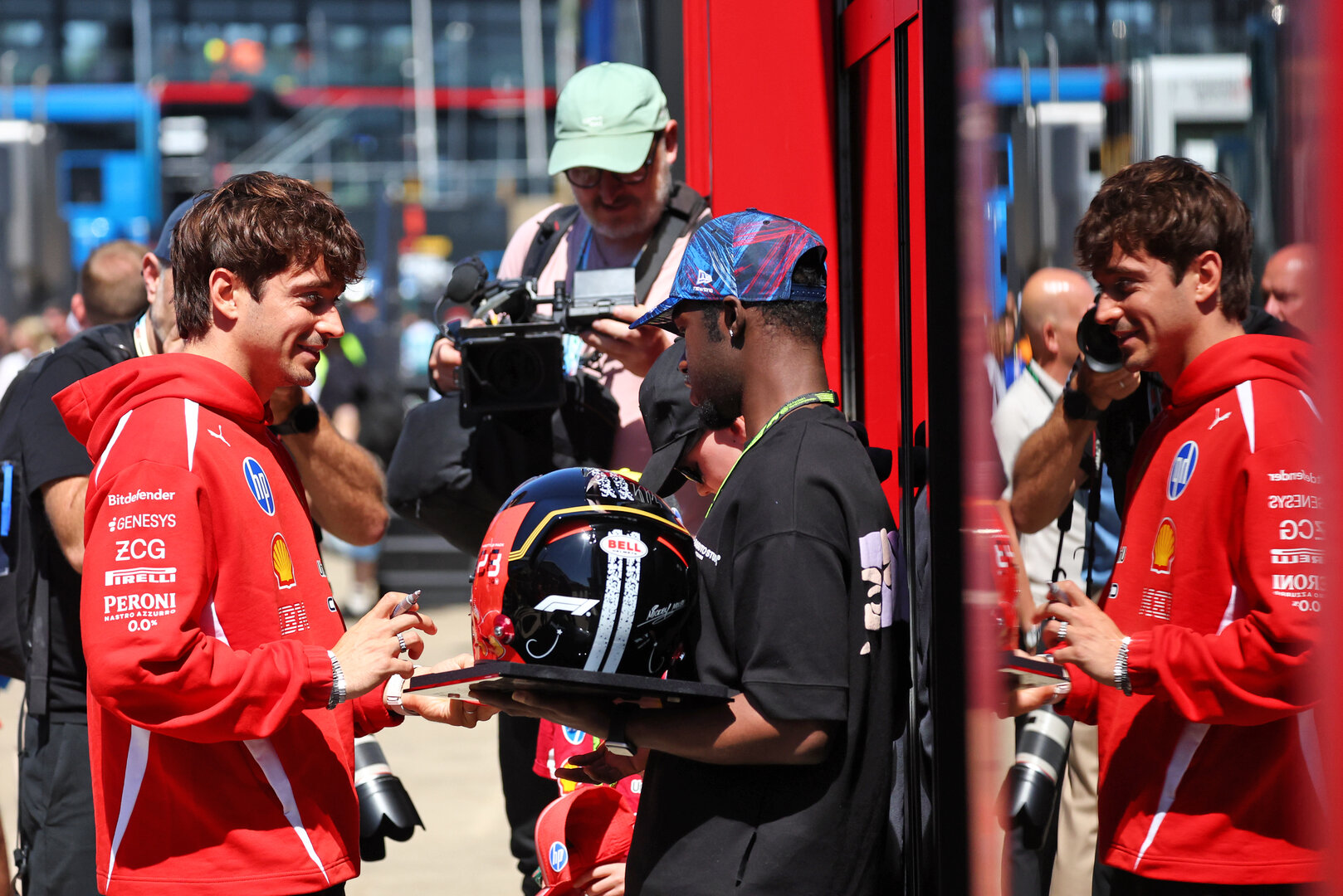 GP GRAN BRETAGNA, Charles Leclerc (MON) Ferrari.
02.07.2026. Formula 1 World Championship, Rd 9, British Grand Prix, Silverstone, England, Preparation Day.
 - www.xpbimages.com, EMail: requests@xpbimages.com © Copyright: Patching / XPB Images