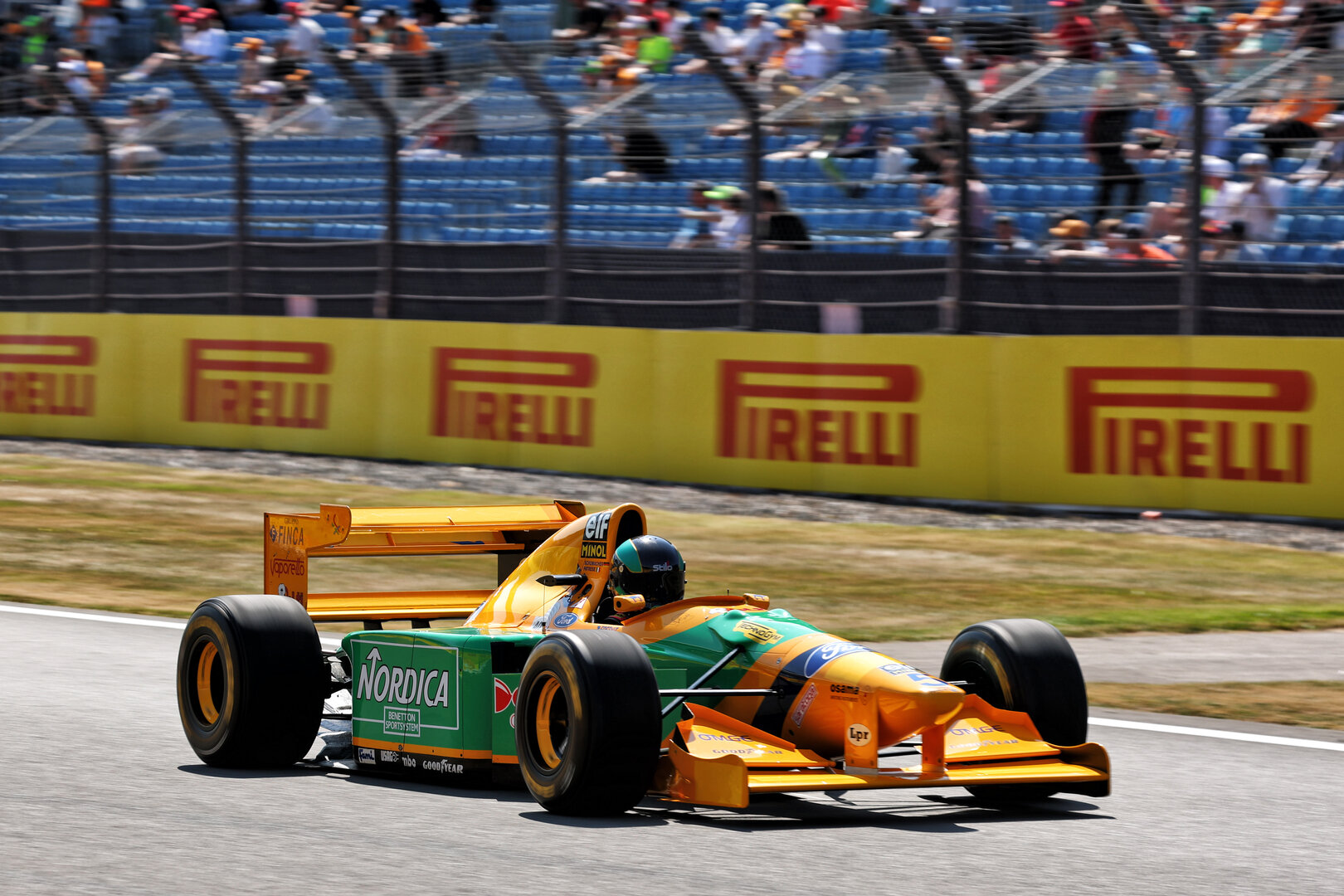 GP GRAN BRETAGNA, A 1993 Benetton B193B.
02.07.2026. Formula 1 World Championship, Rd 9, British Grand Prix, Silverstone, England, Preparation Day.
- www.xpbimages.com, EMail: requests@xpbimages.com © Copyright: Bearne / XPB Images