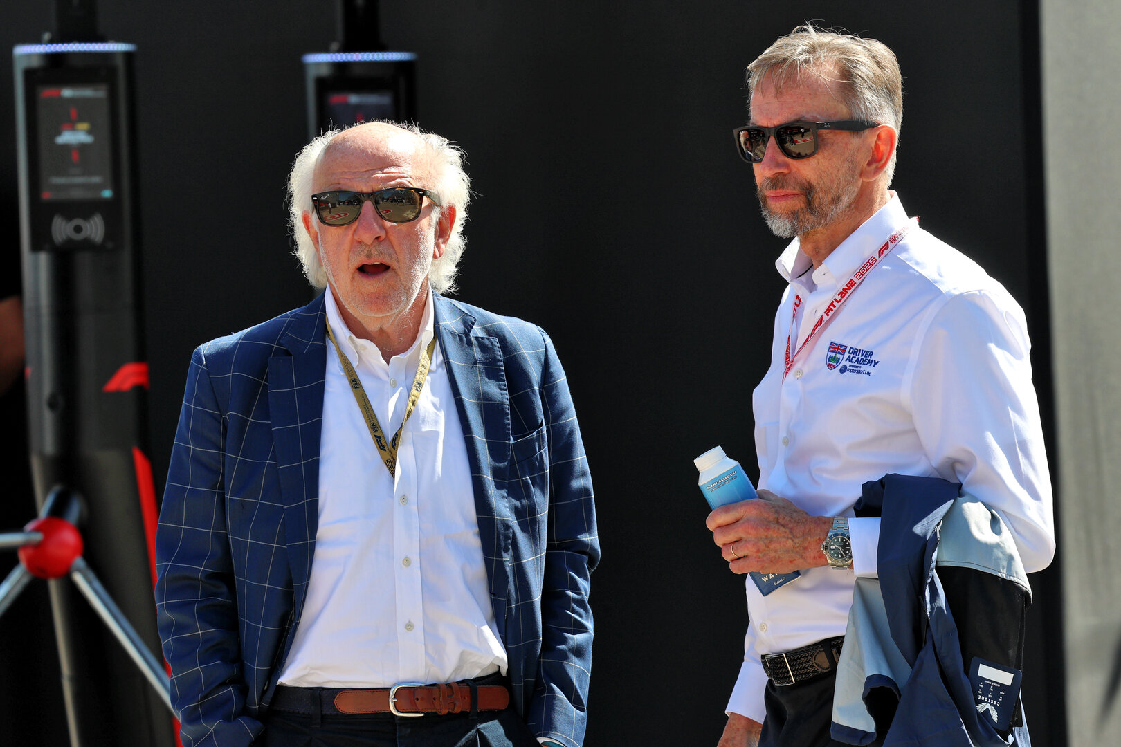 GP GRAN BRETAGNA, (L to R): David Richards (GBR) Prodrive Chairman e Motorsport UK Chairman with Hugh Chambers (GBR) Motorsport UK Chief Executive Officer.
02.07.2026. Formula 1 World Championship, Rd 9, British Grand Prix, Silverstone, England, Preparation Day.
- www.xpbimages.com, EMail: requests@xpbimages.com © Copyright: Batchelor / XPB Images