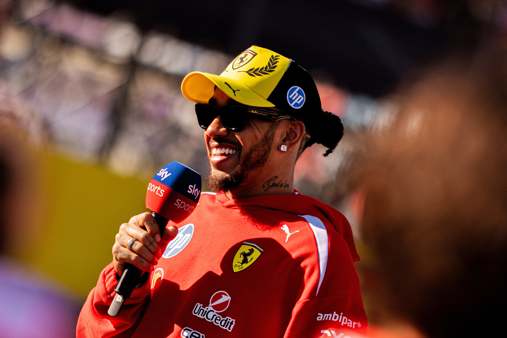 GP GRAN BRETAGNA, Lewis Hamilton (GBR) Ferrari.
02.07.2026. Formula 1 World Championship, Rd 9, British Grand Prix, Silverstone, England, Preparation Day.
 - www.xpbimages.com, EMail: requests@xpbimages.com © Copyright: Denny / XPB Images