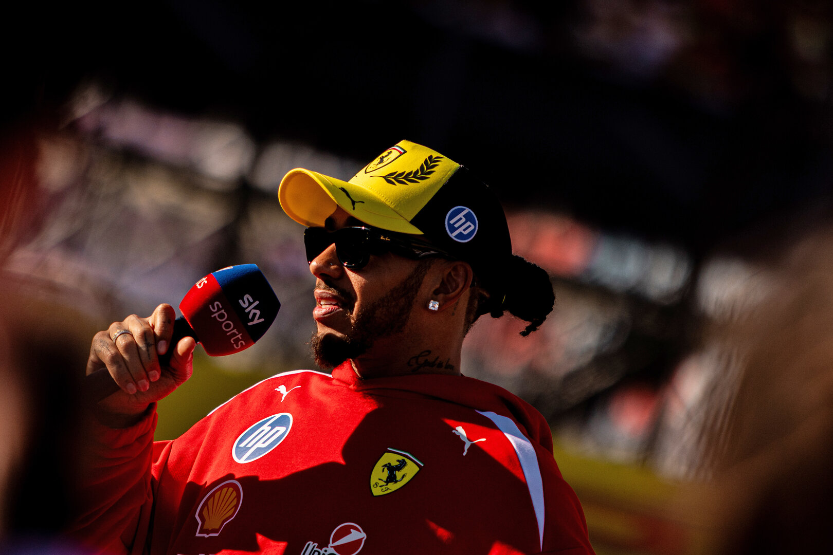 GP GRAN BRETAGNA, Lewis Hamilton (GBR) Ferrari.
02.07.2026. Formula 1 World Championship, Rd 9, British Grand Prix, Silverstone, England, Preparation Day.
 - www.xpbimages.com, EMail: requests@xpbimages.com © Copyright: Denny / XPB Images
