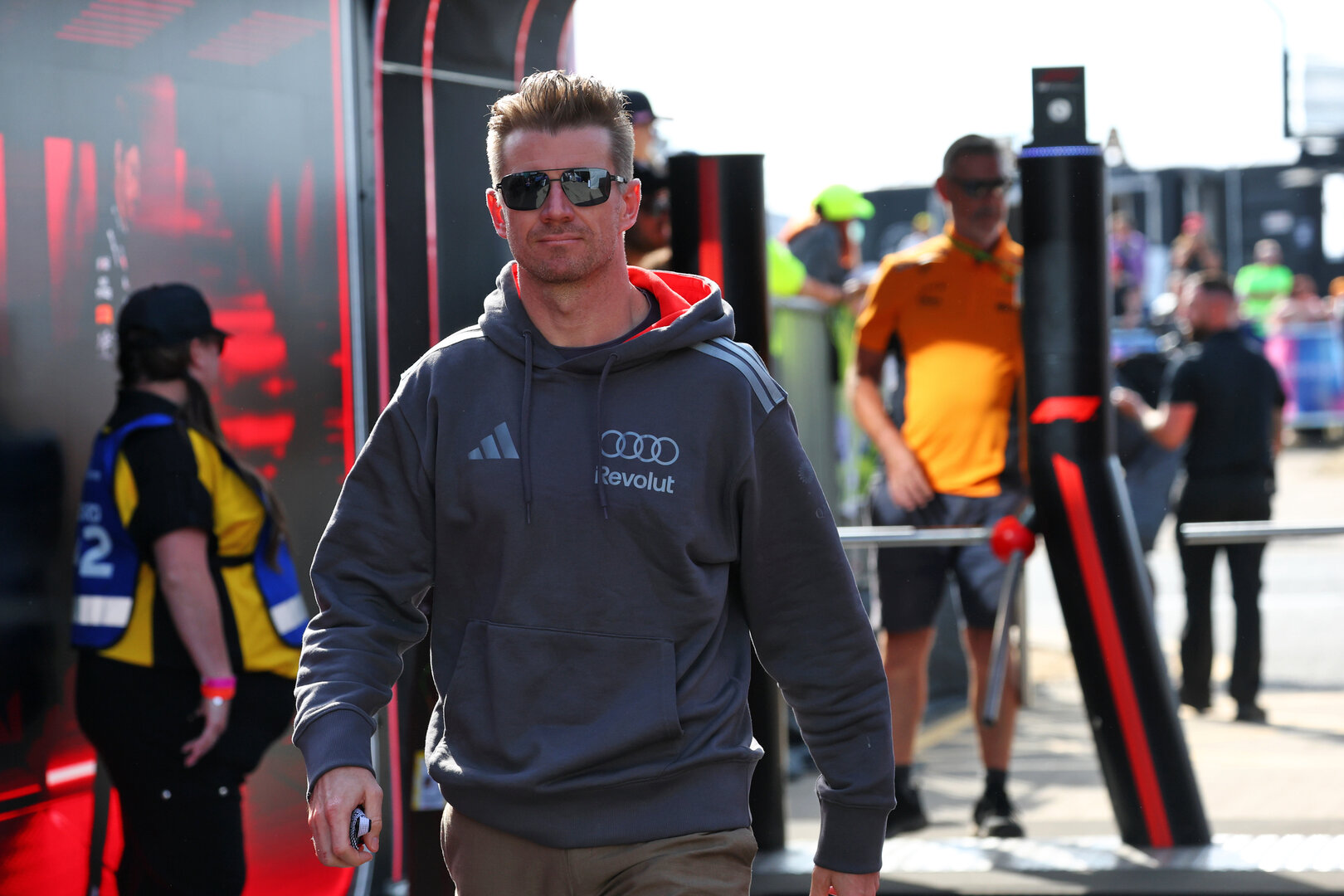 GP GRAN BRETAGNA, Nico Hulkenberg (GER) Audi F1 Team.
03.07.2026. Formula 1 World Championship, Rd 9, British Grand Prix, Silverstone, England, Sprint Qualifiche Day.
- www.xpbimages.com, EMail: requests@xpbimages.com © Copyright: Bearne / XPB Images