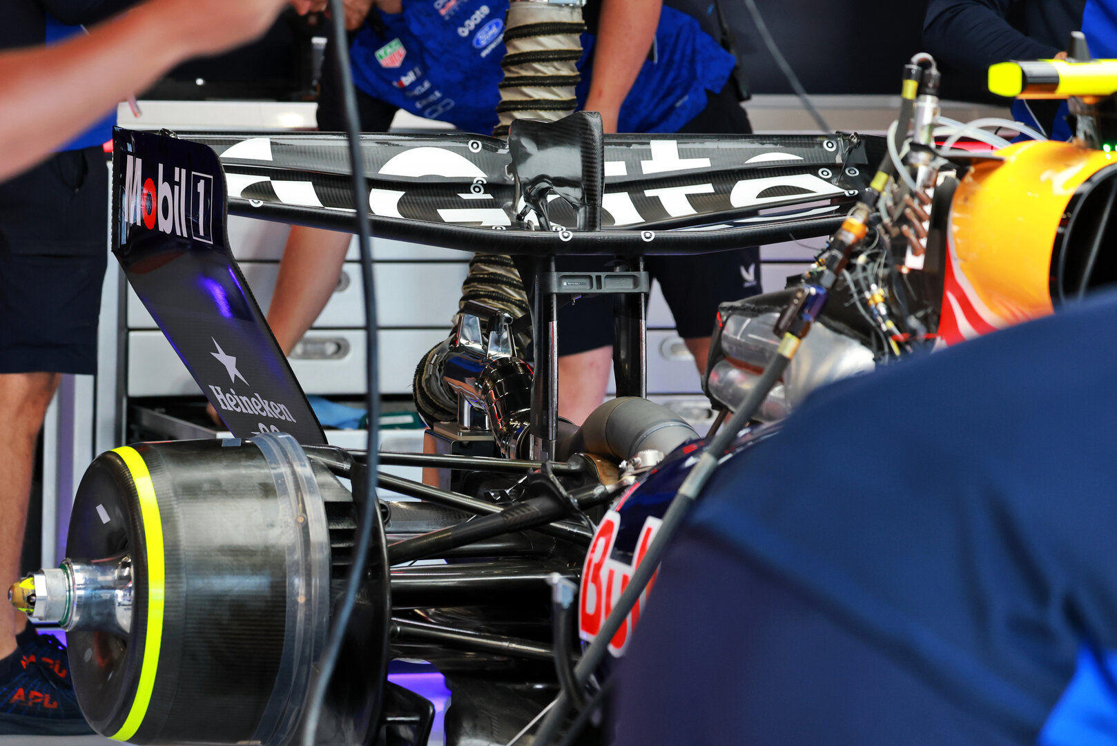 GP GRAN BRETAGNA, Red Bull Racing RB22 rear wing.
03.07.2026. Formula 1 World Championship, Rd 9, British Grand Prix, Silverstone, England, Sprint Qualifiche Day.
- www.xpbimages.com, EMail: requests@xpbimages.com © Copyright: Charniaux / XPB Images