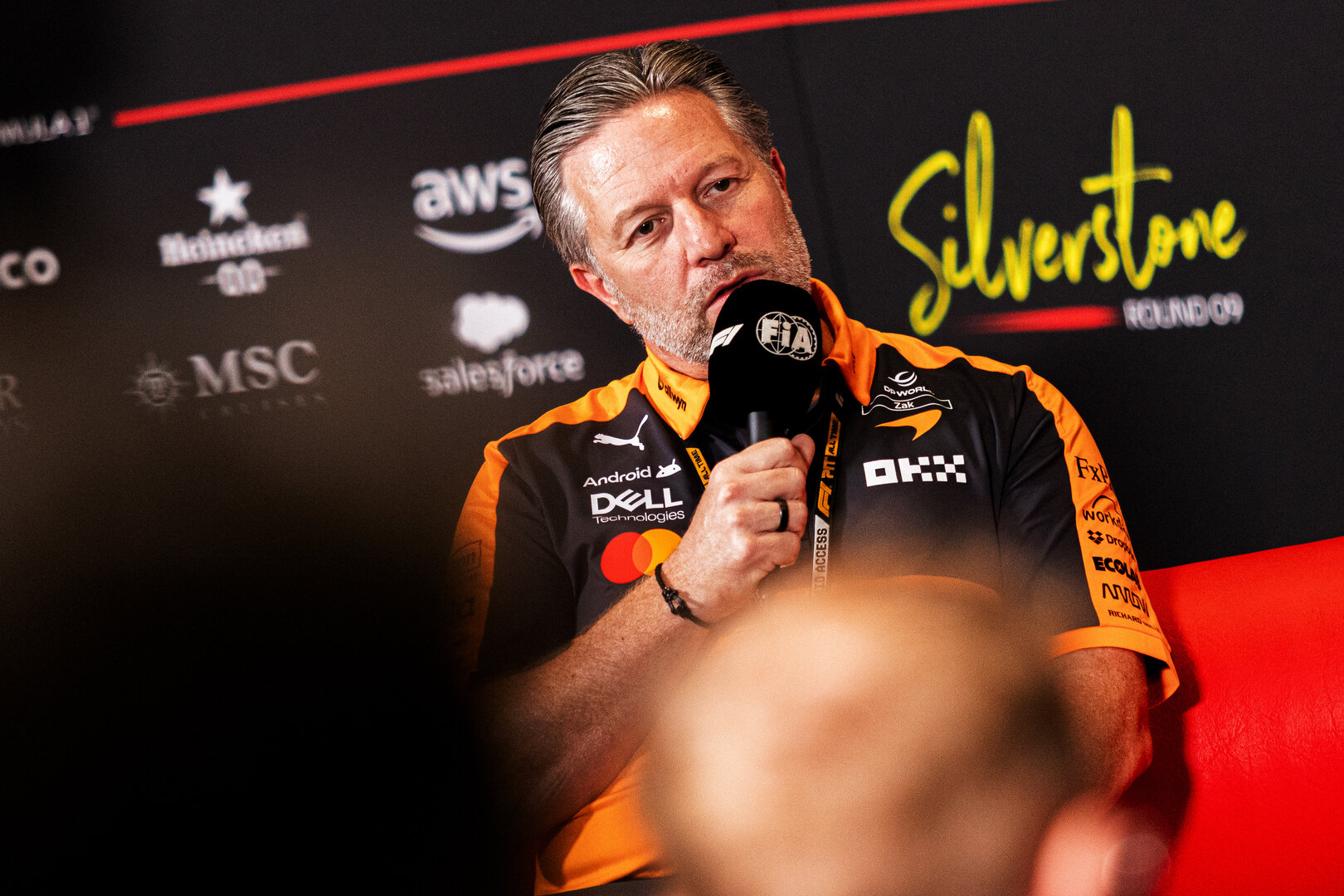 GP GRAN BRETAGNA, Zak Brown (USA) McLaren F1 Team Executive Director in the FIA Press Conference.
03.07.2026. Formula 1 World Championship, Rd 9, British Grand Prix, Silverstone, England, Sprint Qualifiche Day.
- www.xpbimages.com, EMail: requests@xpbimages.com © Copyright: Denny / XPB Images