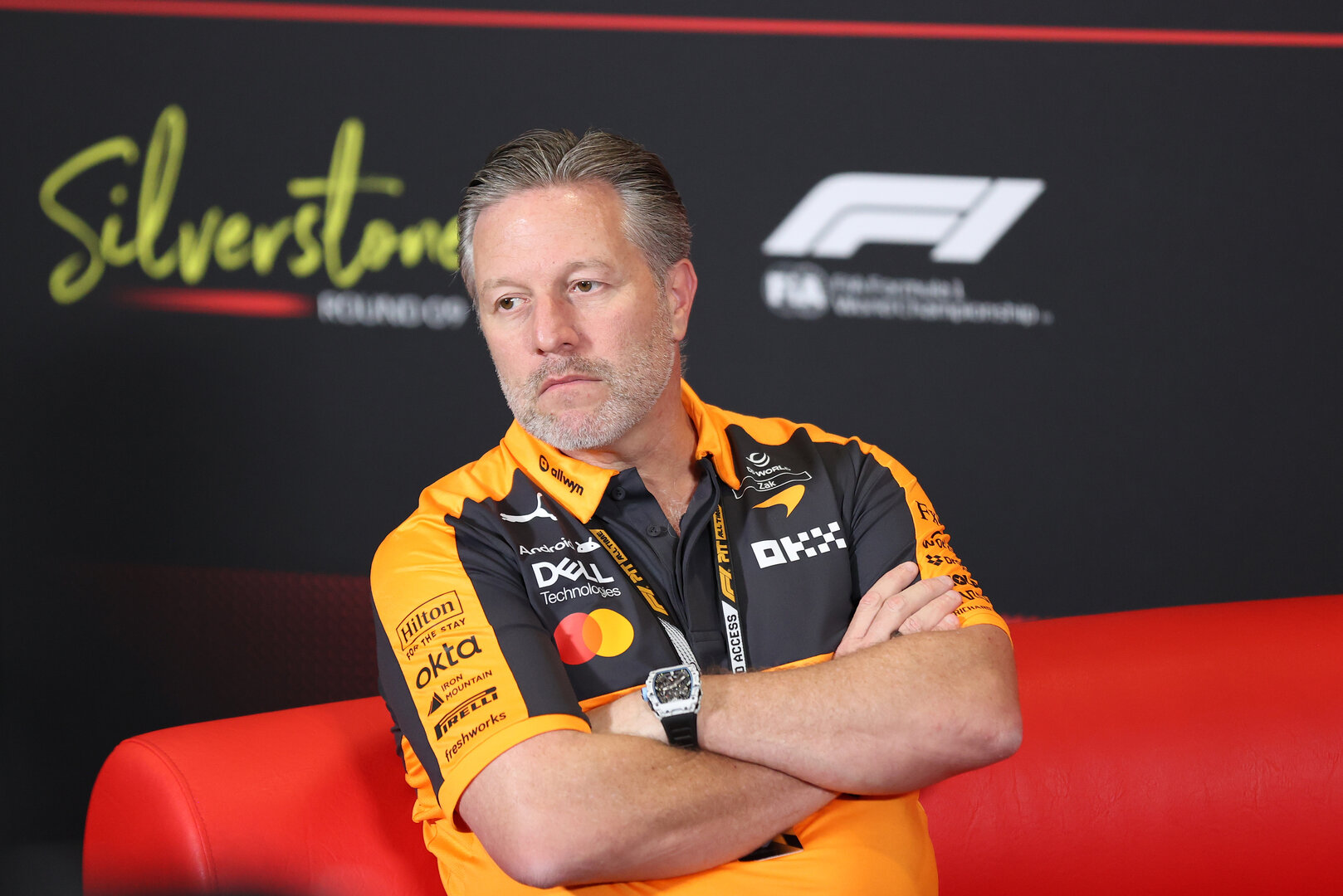 GP GRAN BRETAGNA, Zak Brown (USA) McLaren F1 Team Executive Director in the FIA Press Conference.
03.07.2026. Formula 1 World Championship, Rd 9, British Grand Prix, Silverstone, England, Sprint Qualifiche Day.
- www.xpbimages.com, EMail: requests@xpbimages.com © Copyright: Davenport / XPB Images