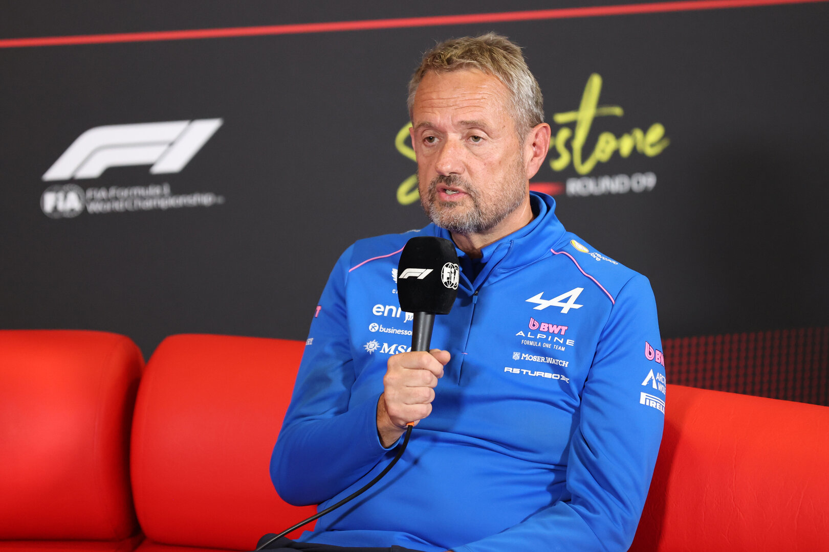 GP GRAN BRETAGNA, Steve Nielsen (GBR) Alpine F1 Team Managing Director in the FIA Press Conference.
03.07.2026. Formula 1 World Championship, Rd 9, British Grand Prix, Silverstone, England, Sprint Qualifiche Day.
- www.xpbimages.com, EMail: requests@xpbimages.com © Copyright: Davenport / XPB Images