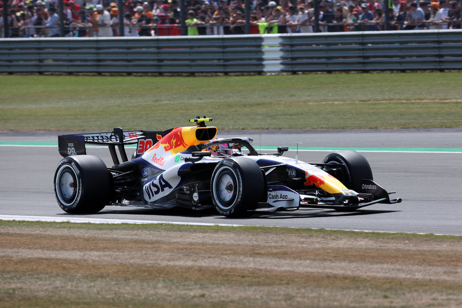 GP GRAN BRETAGNA, Liam Lawson (NZL) Racing Bulls Formula One Team VCARB 03.
03.07.2026. Formula 1 World Championship, Rd 9, British Grand Prix, Silverstone, England, Sprint Qualifiche Day.
- www.xpbimages.com, EMail: requests@xpbimages.com © Copyright: Davenport / XPB Images
