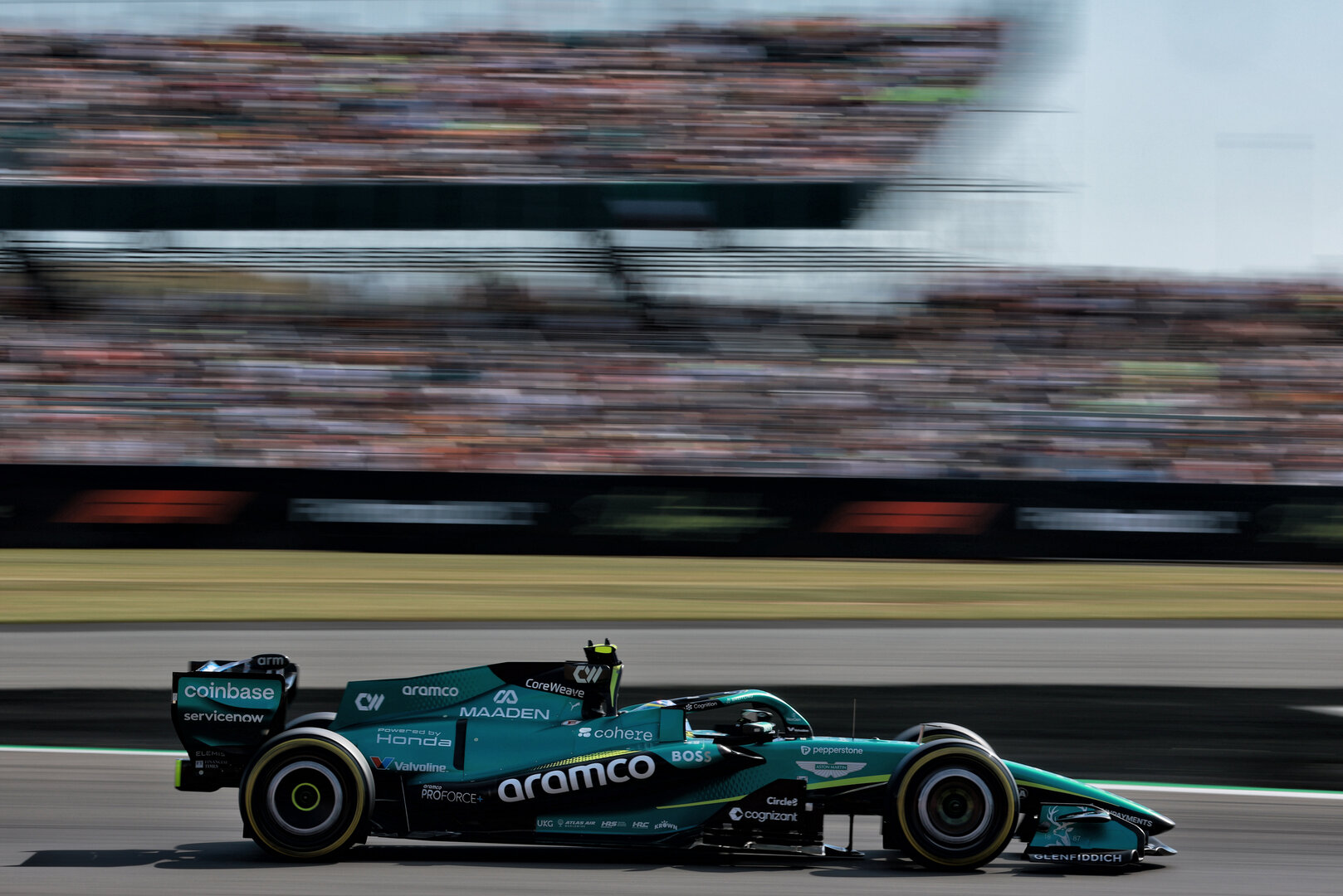 GP GRAN BRETAGNA, Fernando Alonso (ESP) Aston Martin F1 Team AMR26.
03.07.2026. Formula 1 World Championship, Rd 9, British Grand Prix, Silverstone, England, Sprint Qualifiche Day.
- www.xpbimages.com, EMail: requests@xpbimages.com © Copyright: Charniaux / XPB Images