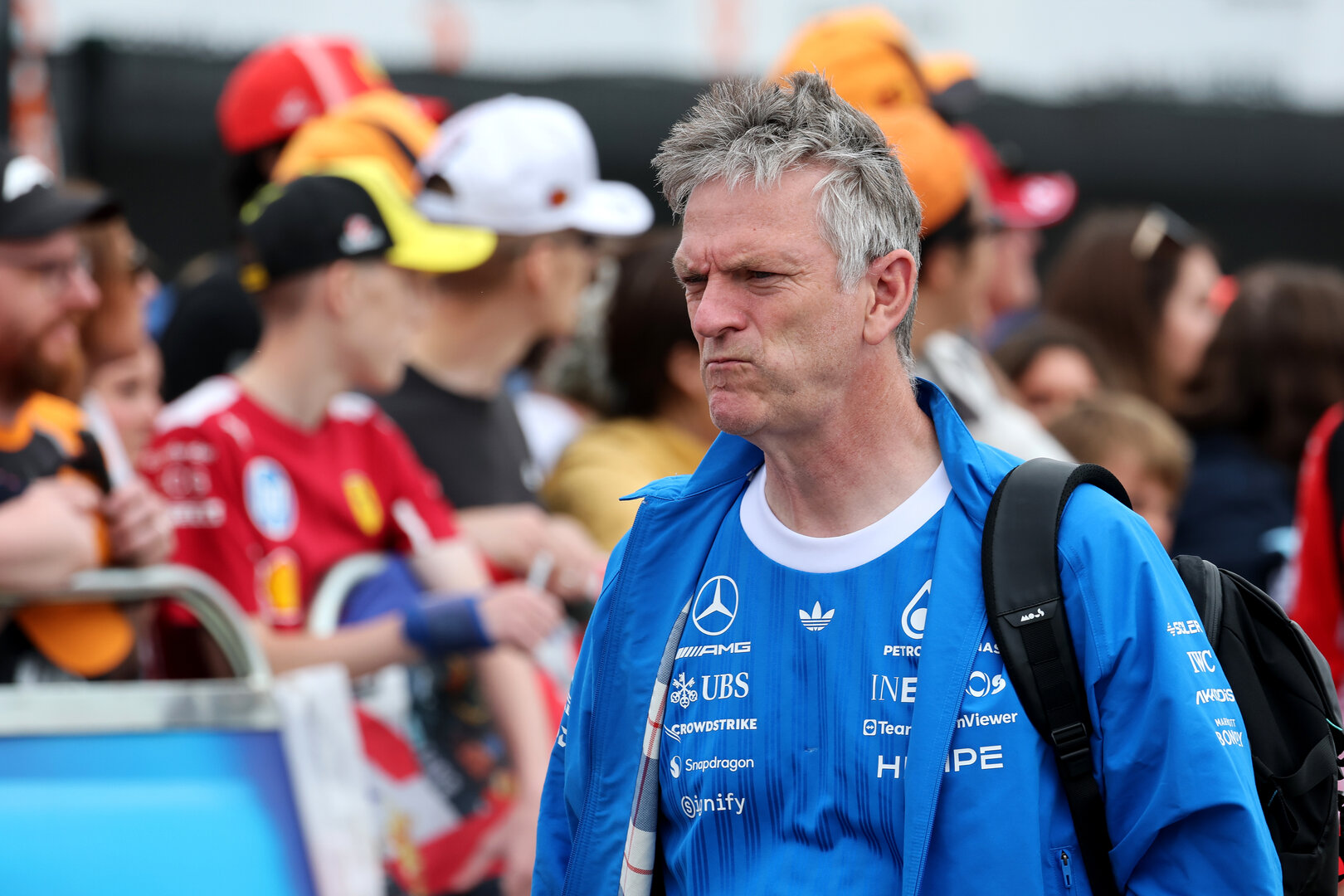 GP GRAN BRETAGNA, James Allison (GBR) Mercedes AMG Formula One Team Technical Director.
04.07.2026. Formula 1 World Championship, Rd 9, British Grand Prix, Silverstone, England, Sprint e Qualifiche Day.
- www.xpbimages.com, EMail: requests@xpbimages.com © Copyright: Moy / XPB Images