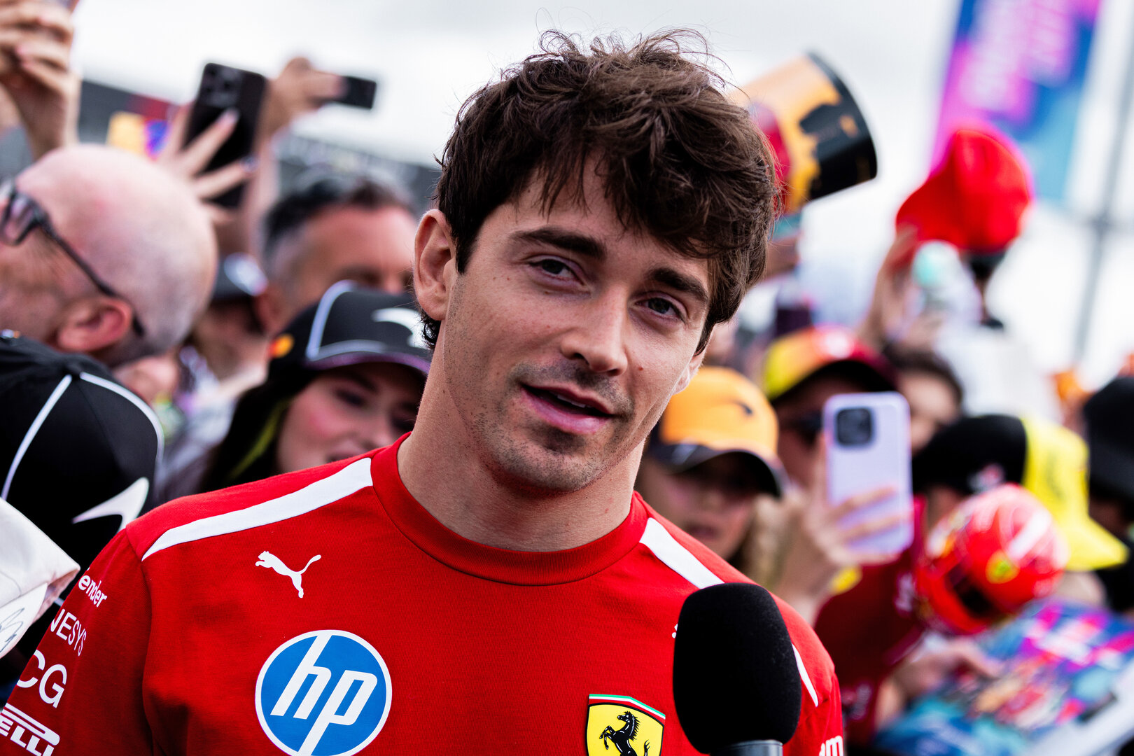 GP GRAN BRETAGNA, Charles Leclerc (MON) Ferrari.
04.07.2026. Formula 1 World Championship, Rd 9, British Grand Prix, Silverstone, England, Sprint e Qualifiche Day.
 - www.xpbimages.com, EMail: requests@xpbimages.com © Copyright: Denny / XPB Images
