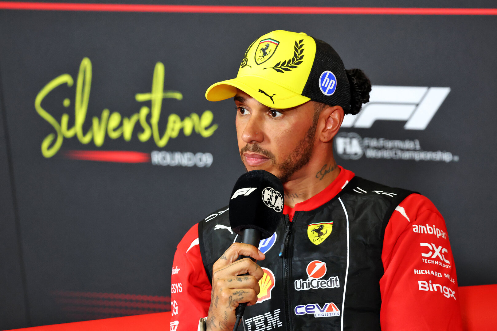 GP GRAN BRETAGNA, Lewis Hamilton (GBR) Ferrari in the post Sprint FIA Press Conference.
04.07.2026. Formula 1 World Championship, Rd 9, British Grand Prix, Silverstone, England, Sprint e Qualifiche Day.
- www.xpbimages.com, EMail: requests@xpbimages.com © Copyright: Bearne / XPB Images