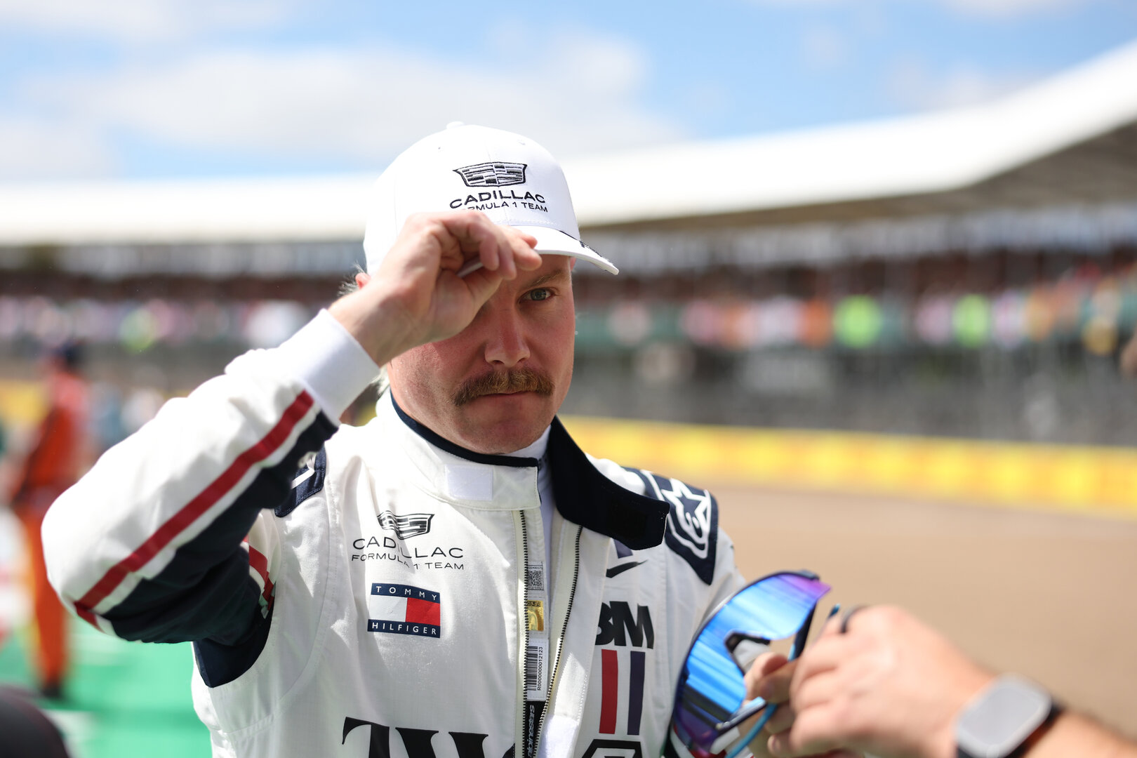 GP GRAN BRETAGNA, Valtteri Bottas (FIN) Cadillac Formula 1 Team on the grid.
04.07.2026. Formula 1 World Championship, Rd 9, British Grand Prix, Silverstone, England, Sprint e Qualifiche Day.
- www.xpbimages.com, EMail: requests@xpbimages.com © Copyright: Bearne / XPB Images