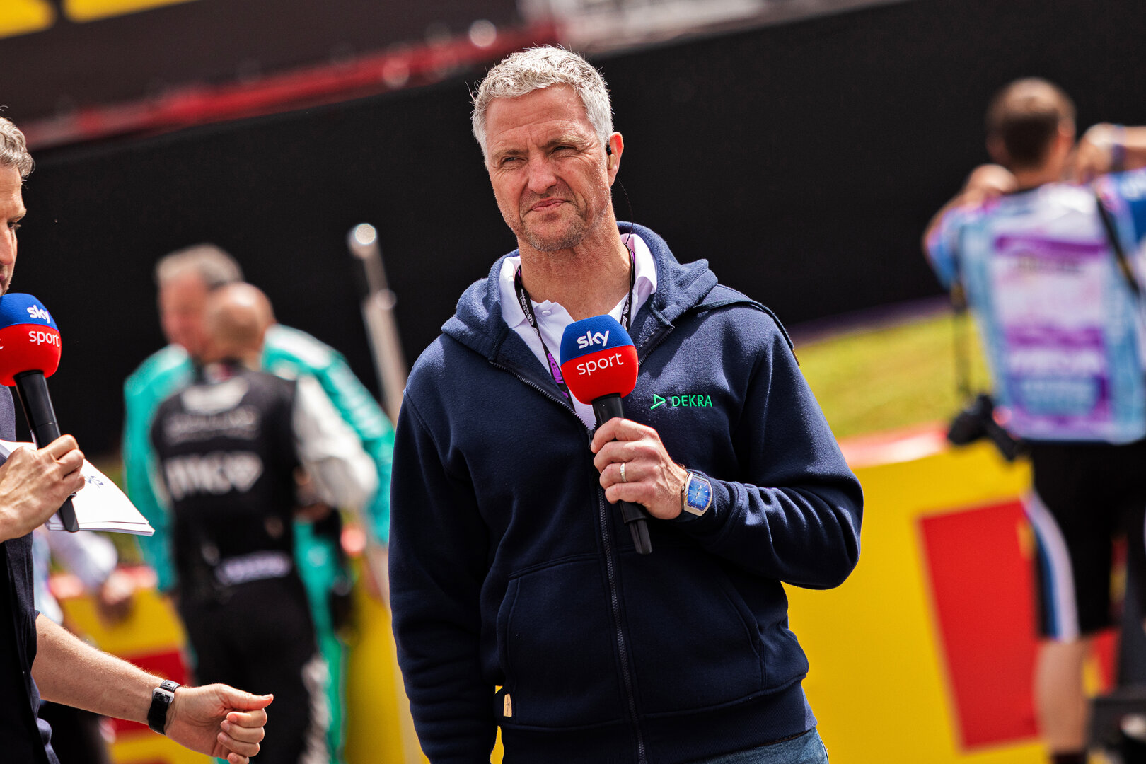 GP GRAN BRETAGNA, Ralf Schumacher (GER) on the grid.
04.07.2026. Formula 1 World Championship, Rd 9, British Grand Prix, Silverstone, England, Sprint e Qualifiche Day.
 - www.xpbimages.com, EMail: requests@xpbimages.com © Copyright: Denny / XPB Images