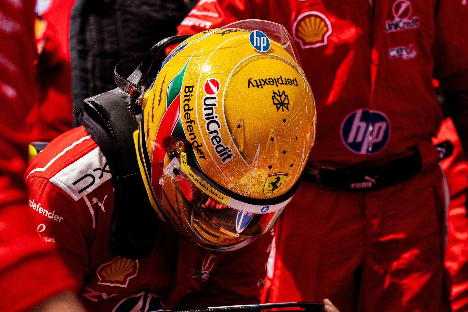GP GRAN BRETAGNA, Lewis Hamilton (GBR) Ferrari SF-26 on the grid.
04.07.2026. Formula 1 World Championship, Rd 9, British Grand Prix, Silverstone, England, Sprint e Qualifiche Day.
 - www.xpbimages.com, EMail: requests@xpbimages.com © Copyright: Denny / XPB Images