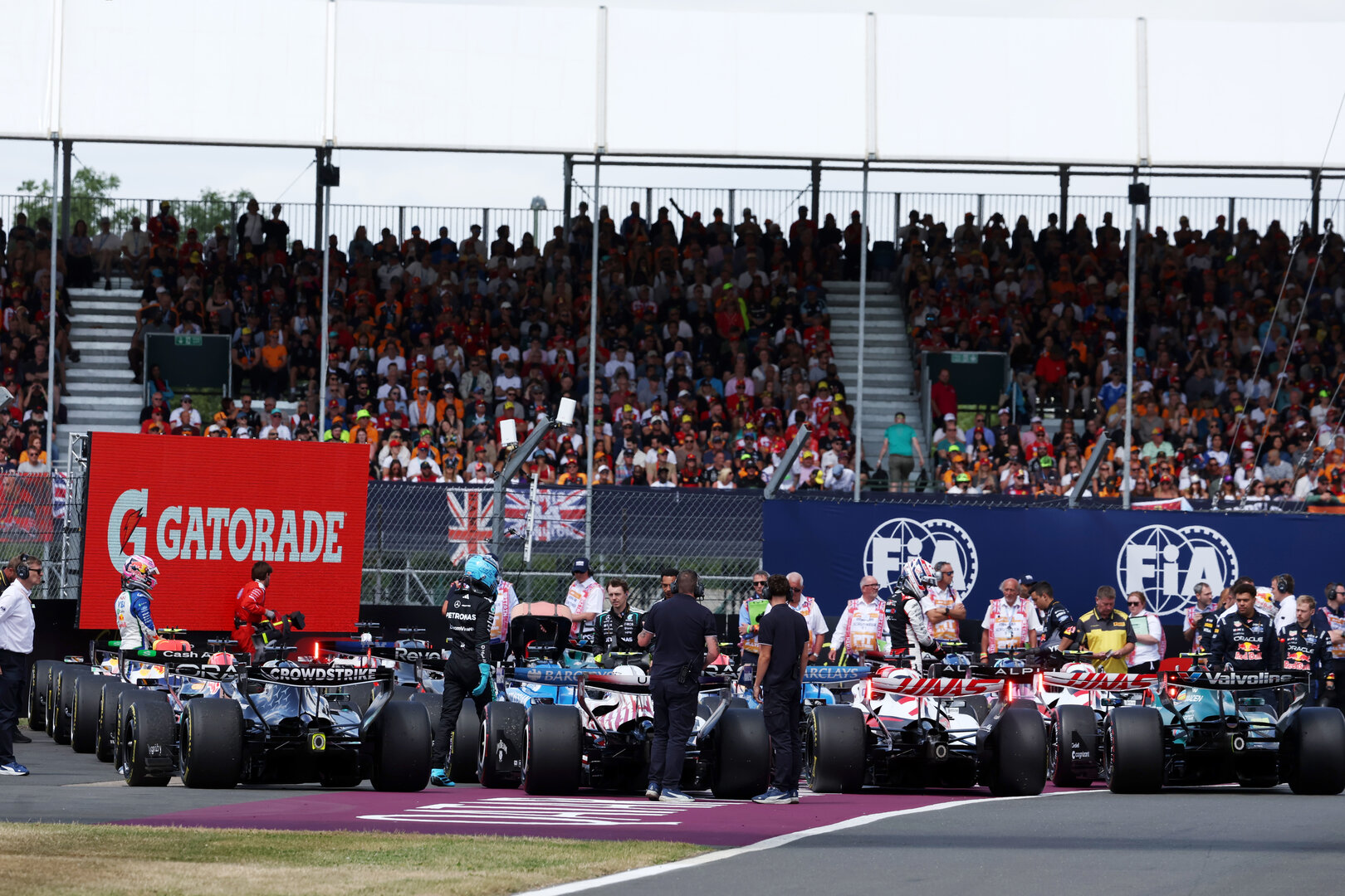 GP GRAN BRETAGNA, Cars in Sprint parc ferme.
04.07.2026. Formula 1 World Championship, Rd 9, British Grand Prix, Silverstone, England, Sprint e Qualifiche Day.
- www.xpbimages.com, EMail: requests@xpbimages.com © Copyright: Dunbar / XPB Images