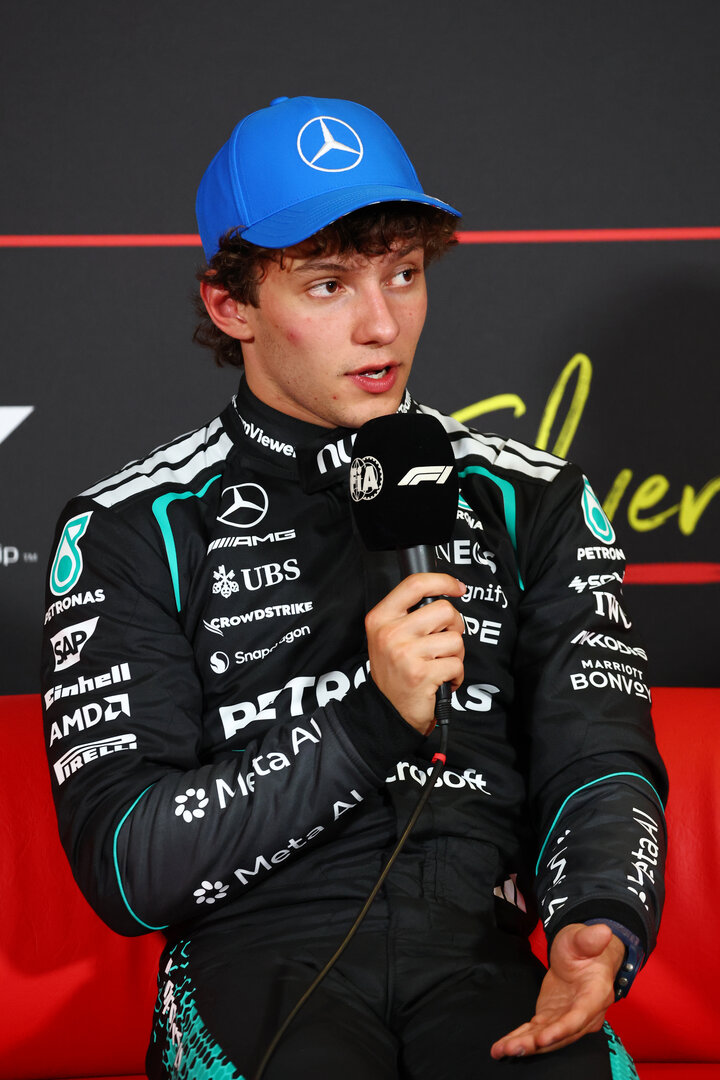 GP GRAN BRETAGNA, Andrea Kimi Antonelli (ITA) Mercedes AMG Formula One Team in the post qualifying FIA Press Conference.
04.07.2026. Formula 1 World Championship, Rd 9, British Grand Prix, Silverstone, England, Sprint e Qualifiche Day.
- www.xpbimages.com, EMail: requests@xpbimages.com © Copyright: Bearne / XPB Images