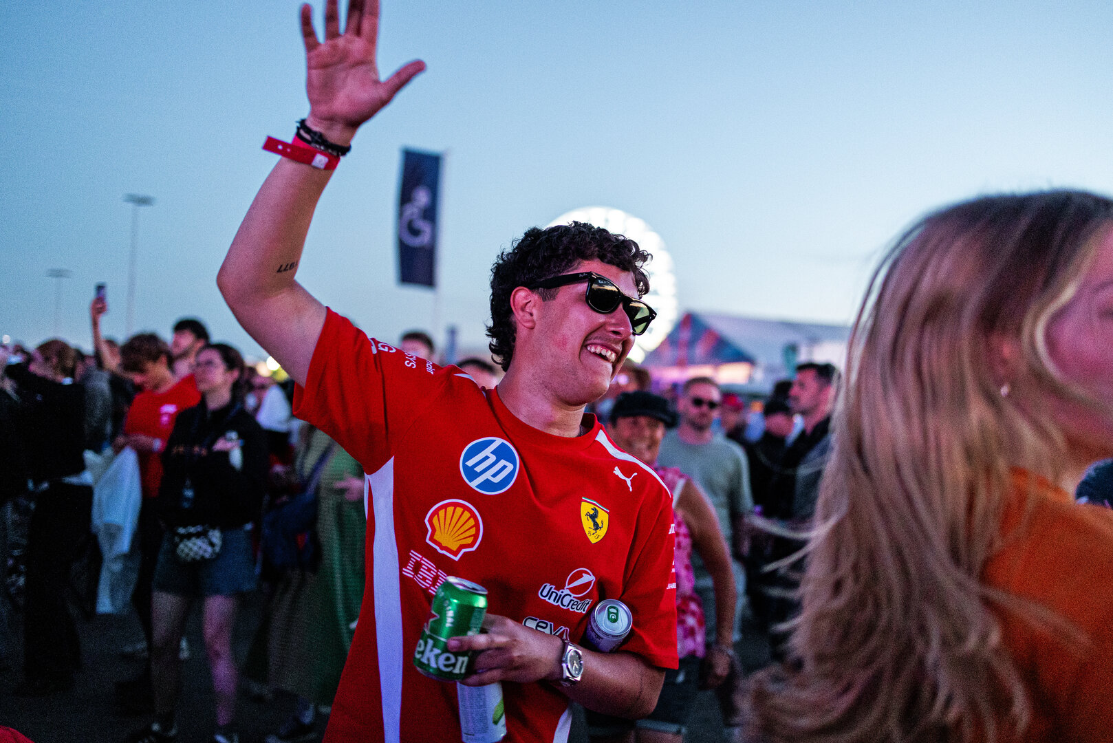 GP GRAN BRETAGNA, Circuit Atmosfera - fans e music entertainment.
04.07.2026. Formula 1 World Championship, Rd 9, British Grand Prix, Silverstone, England, Sprint e Qualifiche Day.
- www.xpbimages.com, EMail: requests@xpbimages.com © Copyright: Denny / XPB Images