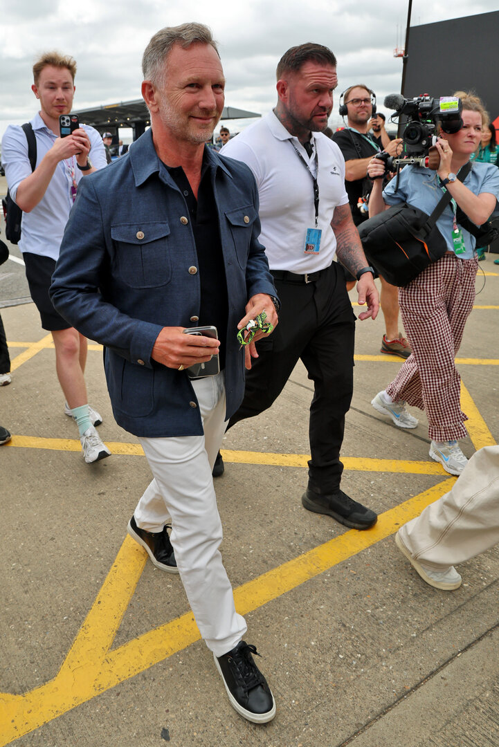 GP GRAN BRETAGNA, Christian Horner (GBR).
05.07.2026. Formula 1 World Championship, Rd 9, British Grand Prix, Silverstone, England, Gara Day.
- www.xpbimages.com, EMail: requests@xpbimages.com © Copyright: Batchelor / XPB Images