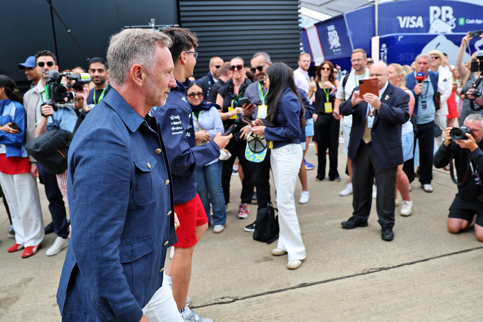 GP GRAN BRETAGNA, Christian Horner (GBR).
05.07.2026. Formula 1 World Championship, Rd 9, British Grand Prix, Silverstone, England, Gara Day.
- www.xpbimages.com, EMail: requests@xpbimages.com © Copyright: Batchelor / XPB Images