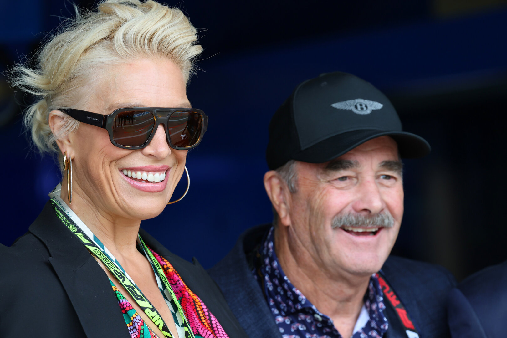 GP GRAN BRETAGNA, (L to R): Hannah Waddingham (GBR) Actress e Singer with Nigel Mansell (GBR).
05.07.2026. Formula 1 World Championship, Rd 9, British Grand Prix, Silverstone, England, Gara Day.
- www.xpbimages.com, EMail: requests@xpbimages.com © Copyright: Batchelor / XPB Images