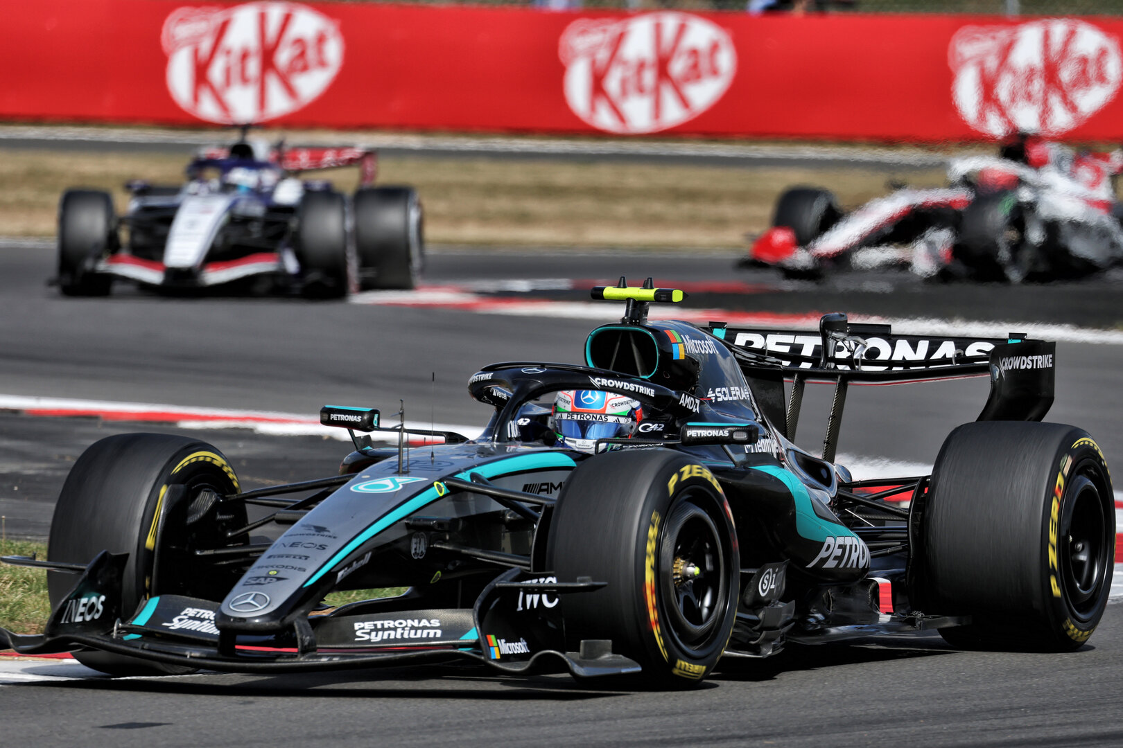 GP GRAN BRETAGNA, Andrea Kimi Antonelli (ITA) Mercedes AMG Formula One Team W17.
05.07.2026. Formula 1 World Championship, Rd 9, British Grand Prix, Silverstone, England, Gara Day.
- www.xpbimages.com, EMail: requests@xpbimages.com © Copyright: Bearne / XPB Images