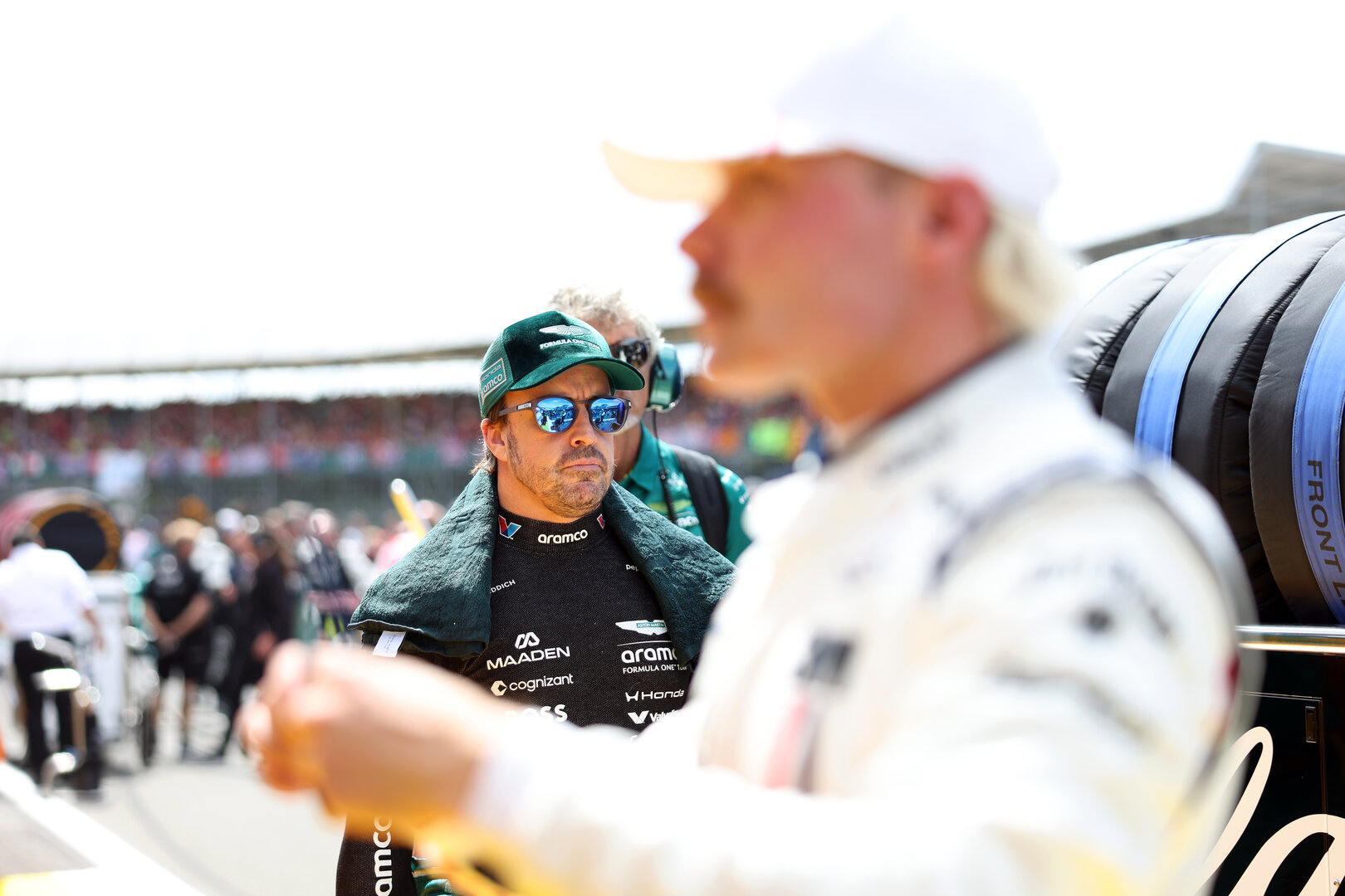 GP GRAN BRETAGNA, Fernando Alonso (ESP) Aston Martin F1 Team on the grid.
05.07.2026. Formula 1 World Championship, Rd 9, British Grand Prix, Silverstone, England, Gara Day.
- www.xpbimages.com, EMail: requests@xpbimages.com © Copyright: Bearne / XPB Images