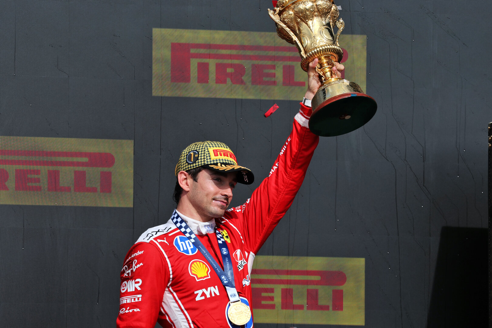 GP GRAN BRETAGNA, vincitore Charles Leclerc (MON) Ferrari celebrates on the podium.
05.07.2026. Formula 1 World Championship, Rd 9, British Grand Prix, Silverstone, England, Gara Day.
- www.xpbimages.com, EMail: requests@xpbimages.com © Copyright: Moy / XPB Images