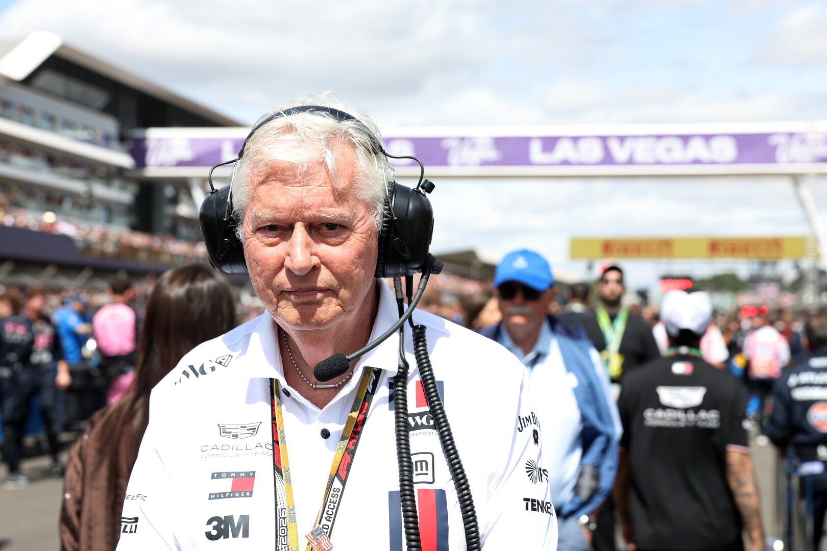 GP GRAN BRETAGNA, Pat Symonds (GBR) Cadillac Formula 1 Team Executive Engineering Consultant on the grid.
05.07.2026. Formula 1 World Championship, Rd 9, British Grand Prix, Silverstone, England, Gara Day.
- www.xpbimages.com, EMail: requests@xpbimages.com © Copyright: Bearne / XPB Images