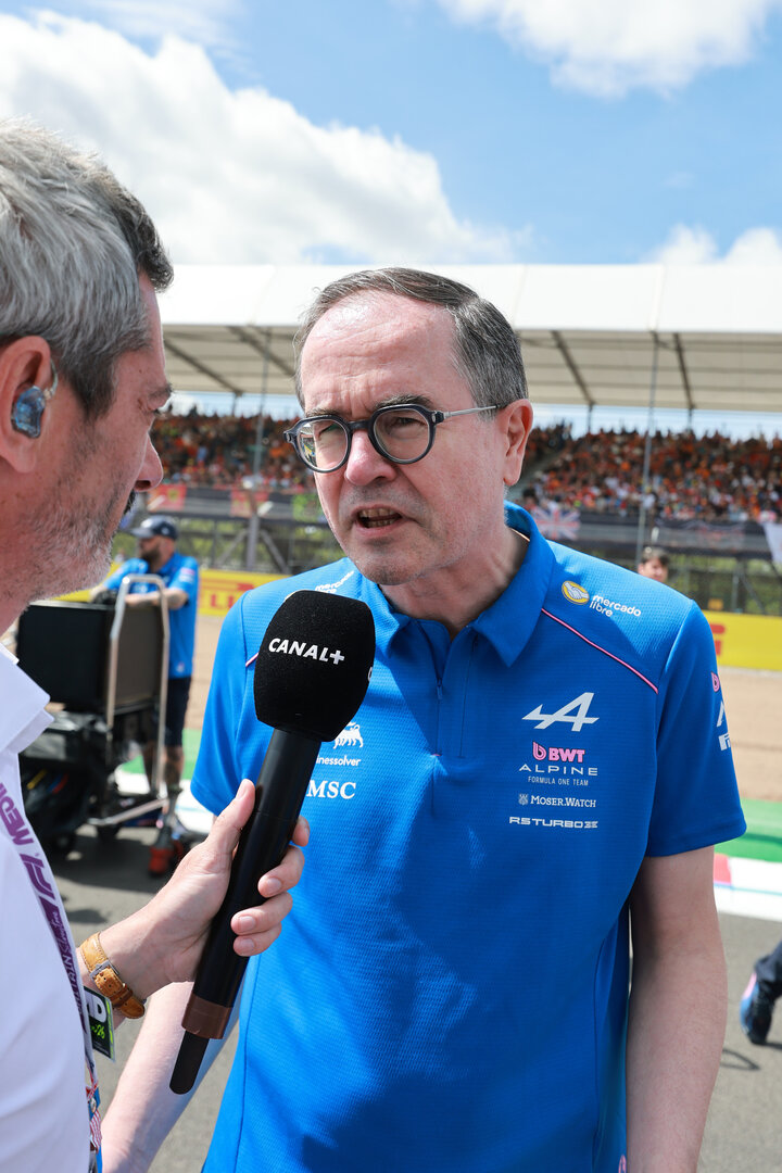 GP GRAN BRETAGNA, Francois Provost (FRA) Renault Chief Executive Officer on the grid.
05.07.2026. Formula 1 World Championship, Rd 9, British Grand Prix, Silverstone, England, Gara Day.
- www.xpbimages.com, EMail: requests@xpbimages.com © Copyright: Moy / XPB Images