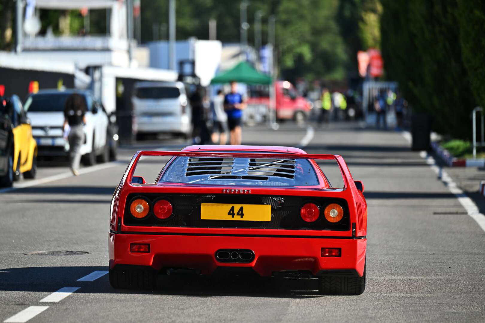 GP ITALIA, Lewis Hamilton (GBR) Ferrari with his Ferrari F40.
03.09.2026. Formula 1 World Championship, Rd 13, Italian Grand Prix, Monza, Italy, Preparation Day.
- www.xpbimages.com, EMail: requests@xpbimages.com © Copyright: Price / XPB Images