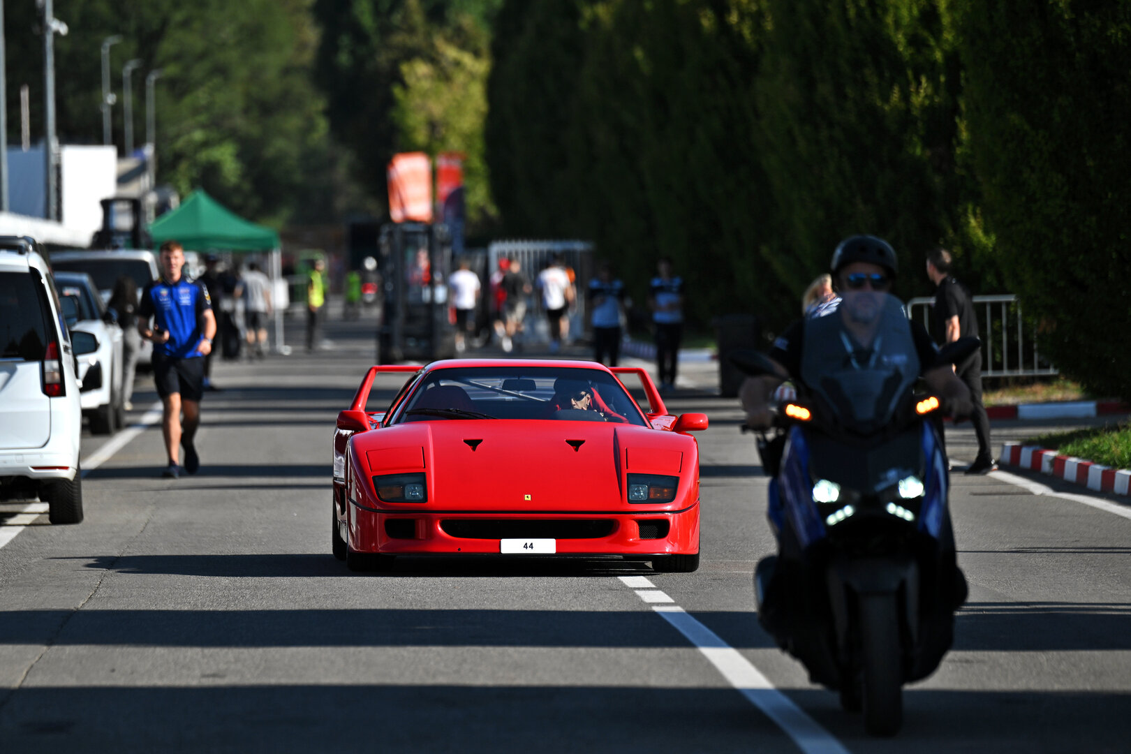 GP ITALIA, Lewis Hamilton (GBR) Ferrari with his Ferrari F40.
03.09.2026. Formula 1 World Championship, Rd 13, Italian Grand Prix, Monza, Italy, Preparation Day.
- www.xpbimages.com, EMail: requests@xpbimages.com © Copyright: Price / XPB Images