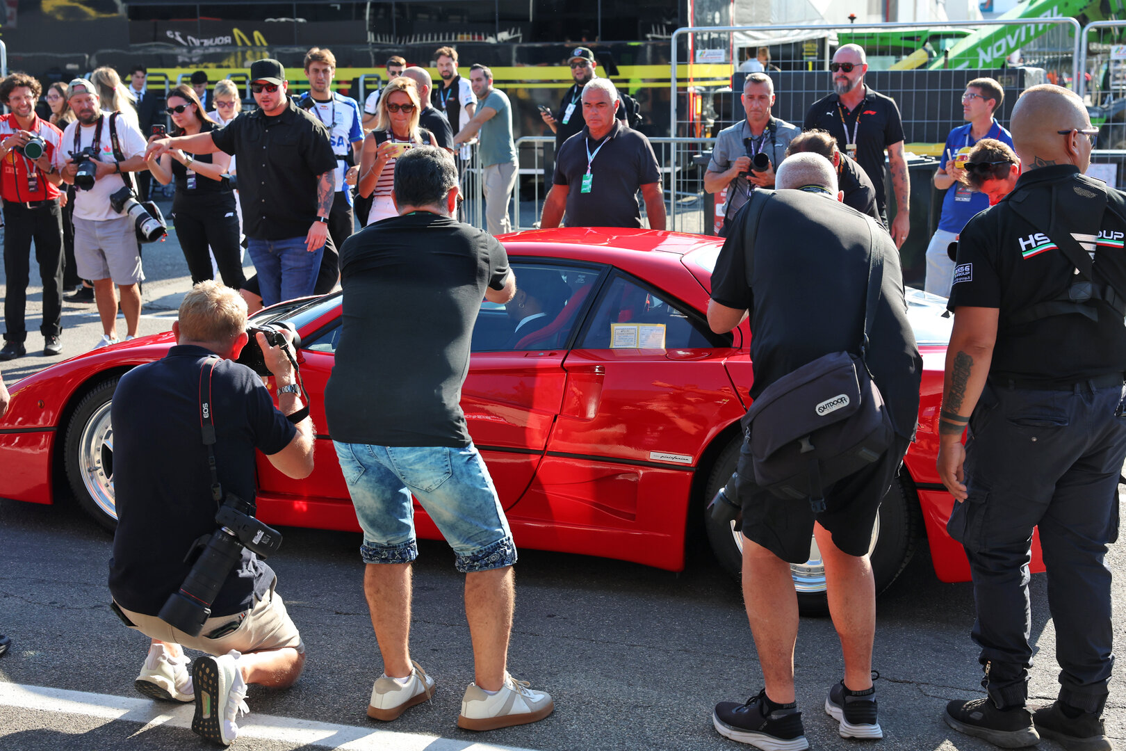 GP ITALIA, Lewis Hamilton (GBR) Ferrari with his Ferrari F40.
03.09.2026. Formula 1 World Championship, Rd 13, Italian Grand Prix, Monza, Italy, Preparation Day.
 - www.xpbimages.com, EMail: requests@xpbimages.com © Copyright:  Rew / XPB Images