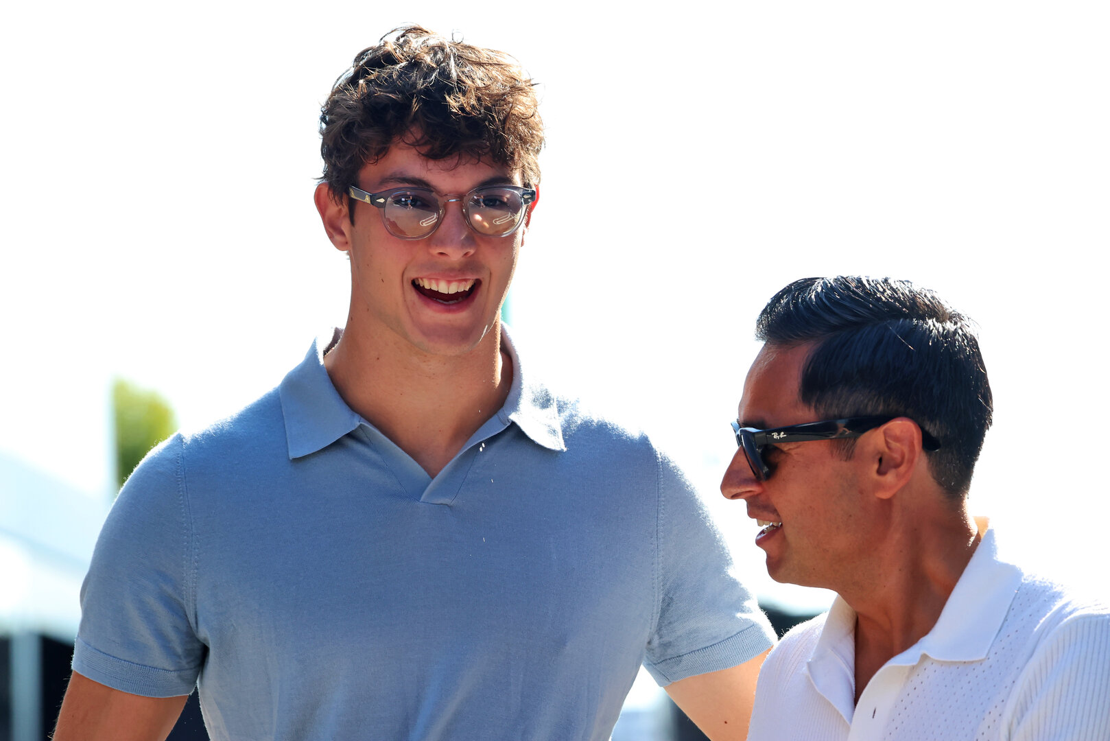 GP ITALIA, (L to R): Oliver Bearman (GBR) Haas F1 Team with Khalil Beschir (LBN) Driver Manager.
03.09.2026. Formula 1 World Championship, Rd 13, Italian Grand Prix, Monza, Italy, Preparation Day.
 - www.xpbimages.com, EMail: requests@xpbimages.com © Copyright:  Rew / XPB Images