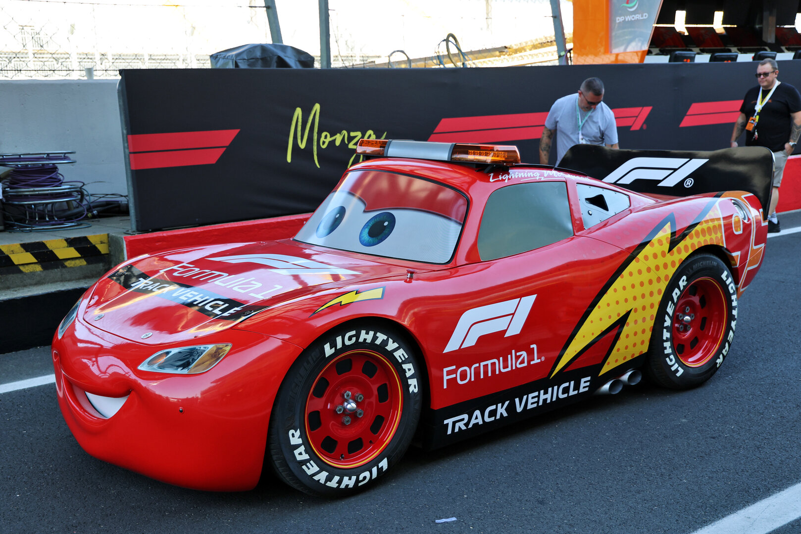 GP ITALIA, Lightning McQueen (USA) Stock Car.
03.09.2026. Formula 1 World Championship, Rd 13, Italian Grand Prix, Monza, Italy, Preparation Day.
- www.xpbimages.com, EMail: requests@xpbimages.com © Copyright: Batchelor / XPB Images