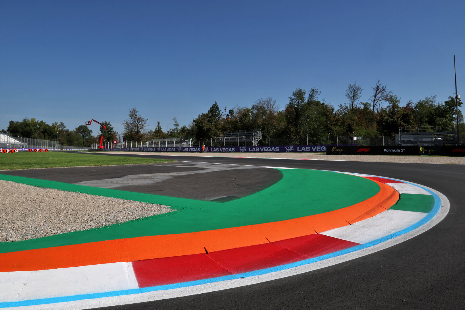 GP ITALIA, Circuit Atmosfera - Variante del Rettifilo; first chicane.
03.09.2026. Formula 1 World Championship, Rd 13, Italian Grand Prix, Monza, Italy, Preparation Day.
- www.xpbimages.com, EMail: requests@xpbimages.com © Copyright: Batchelor / XPB Images