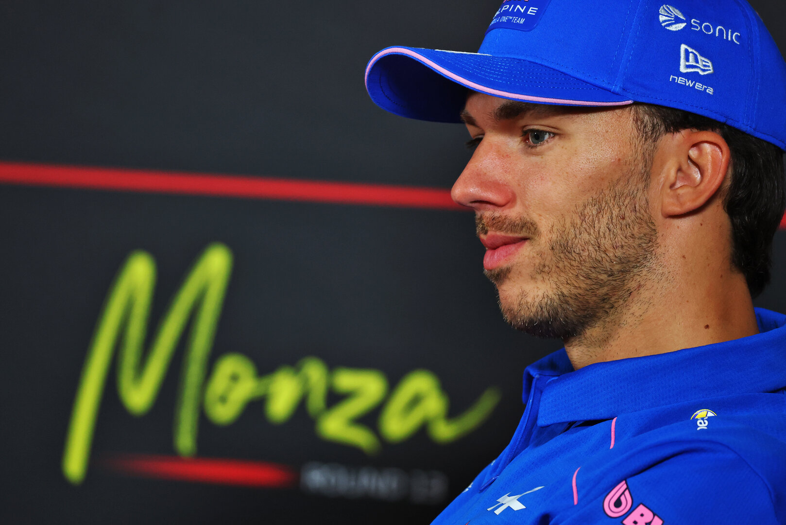 GP ITALIA, Pierre Gasly (FRA) Alpine F1 Team in the FIA Press Conference.
03.09.2026. Formula 1 World Championship, Rd 13, Italian Grand Prix, Monza, Italy, Preparation Day.
- www.xpbimages.com, EMail: requests@xpbimages.com © Copyright: Bearne / XPB Images