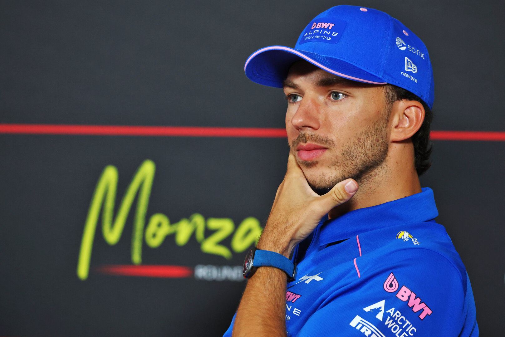 GP ITALIA, Pierre Gasly (FRA) Alpine F1 Team in the FIA Press Conference.
03.09.2026. Formula 1 World Championship, Rd 13, Italian Grand Prix, Monza, Italy, Preparation Day.
- www.xpbimages.com, EMail: requests@xpbimages.com © Copyright: Bearne / XPB Images
