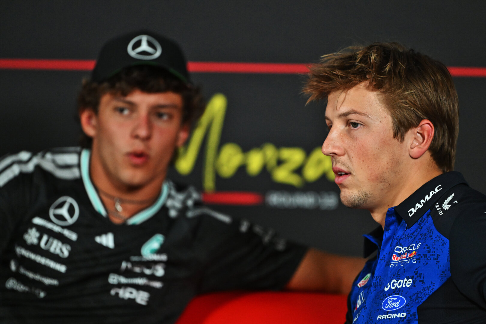 GP ITALIA, Liam Lawson (NZL) Red Bull Racing in the FIA Press Conference.
03.09.2026. Formula 1 World Championship, Rd 13, Italian Grand Prix, Monza, Italy, Preparation Day.
- www.xpbimages.com, EMail: requests@xpbimages.com © Copyright: Price / XPB Images