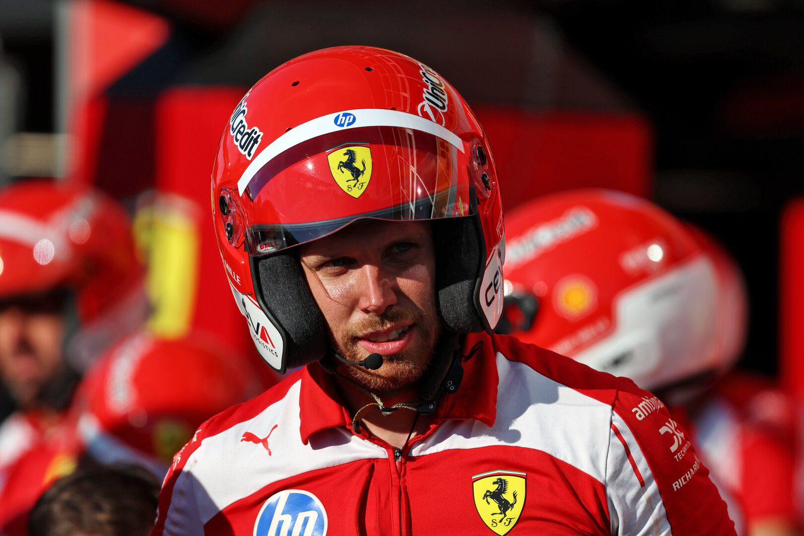 GP ITALIA, Ferrari meccanici practice pit stops.
03.09.2026. Formula 1 World Championship, Rd 13, Italian Grand Prix, Monza, Italy, Preparation Day.
- www.xpbimages.com, EMail: requests@xpbimages.com © Copyright: Rew / XPB Images
