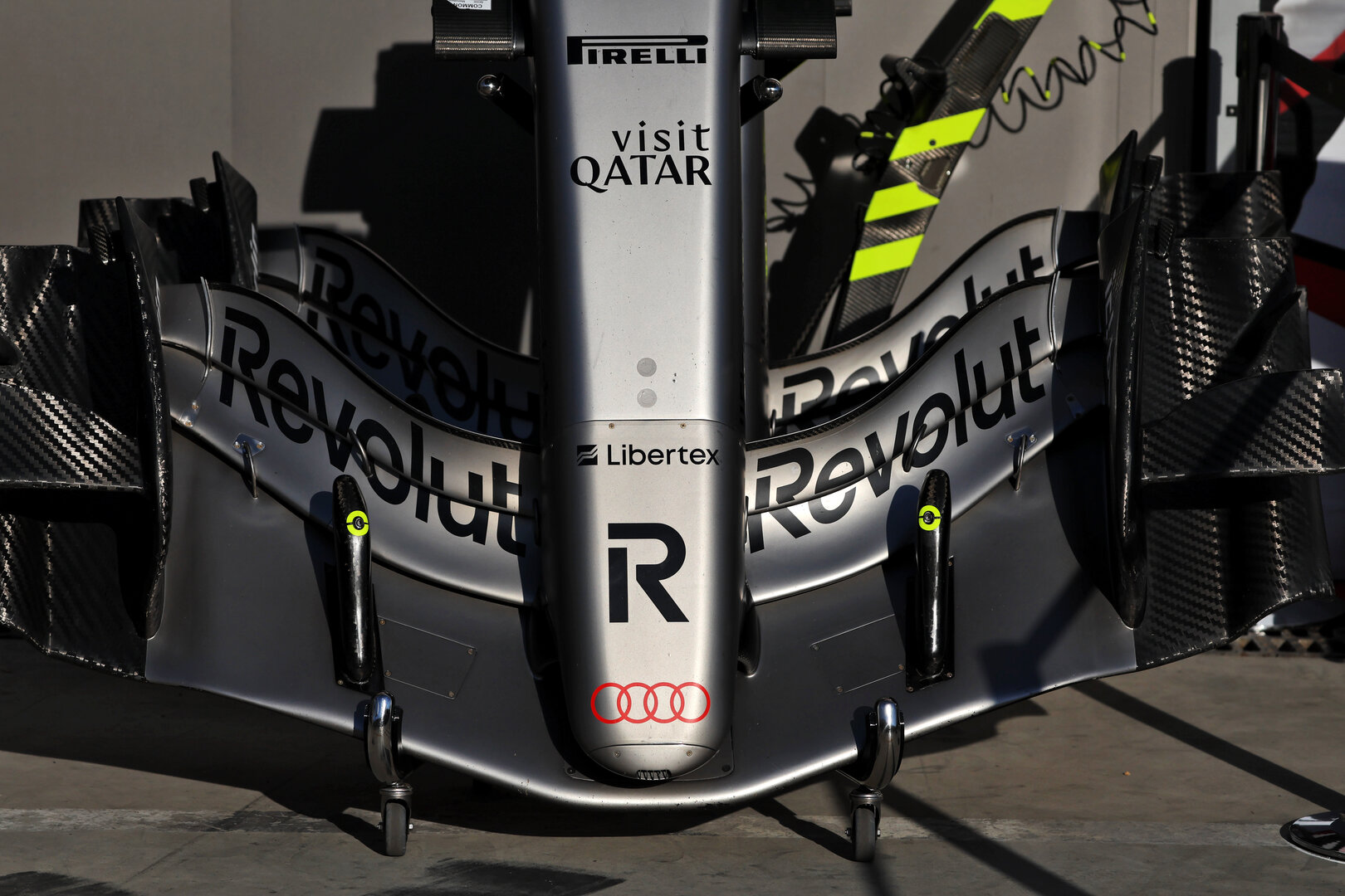 GP ITALIA, Audi F1 Team R26 front wing.
03.09.2026. Formula 1 World Championship, Rd 13, Italian Grand Prix, Monza, Italy, Preparation Day.
 - www.xpbimages.com, EMail: requests@xpbimages.com © Copyright:  Rew / XPB Images