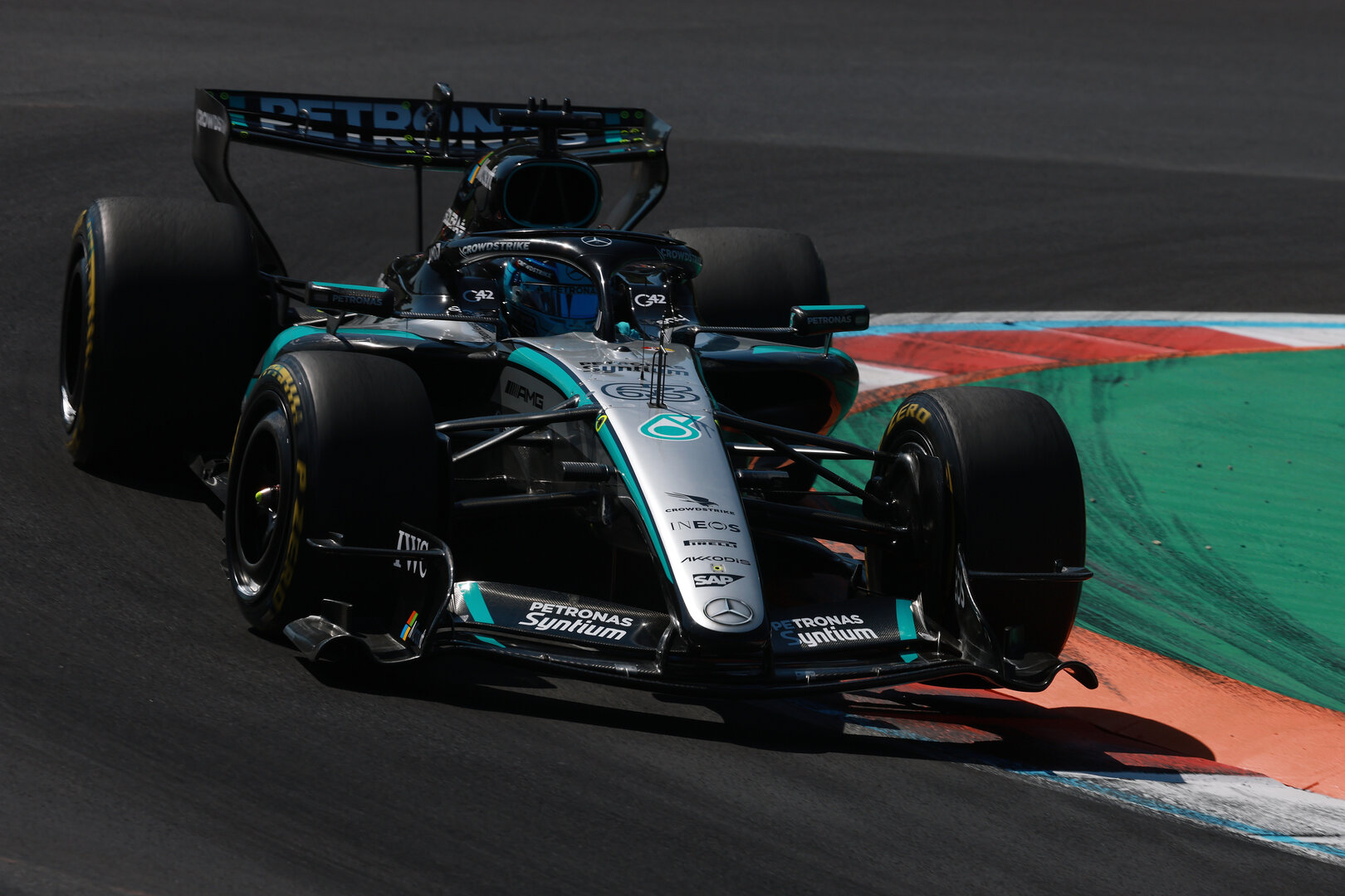 GP ITALIA, George Russell (GBR) Mercedes AMG Formula One Team W17.04.09.2026. Formula 1 World Championship, Rd 13, Italian Grand Prix, Monza, Italy, Practice Day.- www.xpbimages.com, EMail: requests@xpbimages.com © Copyright: XPB Images