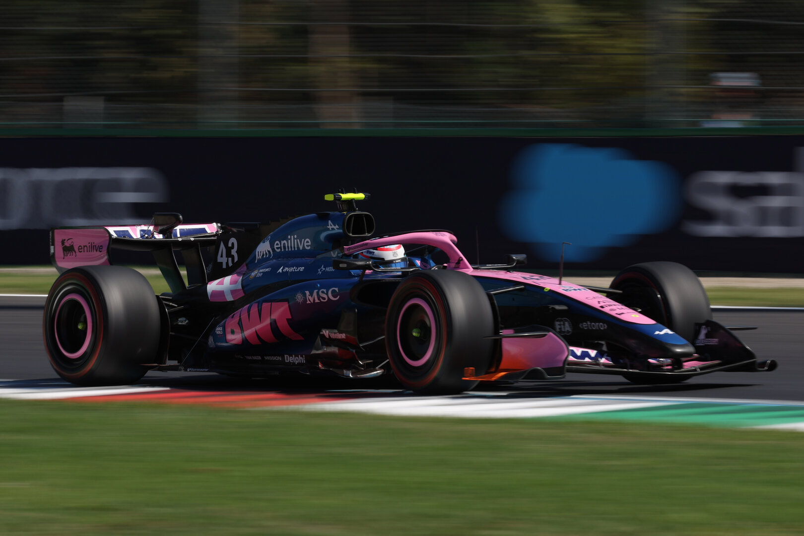 GP ITALIA, Franco Colapinto (ARG) Alpine F1 Team A525 04.09.2026. Formula 1 World Championship, Rd 13, Italian Grand Prix, Monza, Italy, Practice Day.
- www.xpbimages.com, EMail: requests@xpbimages.com © Copyright: Dunbar / XPB Images