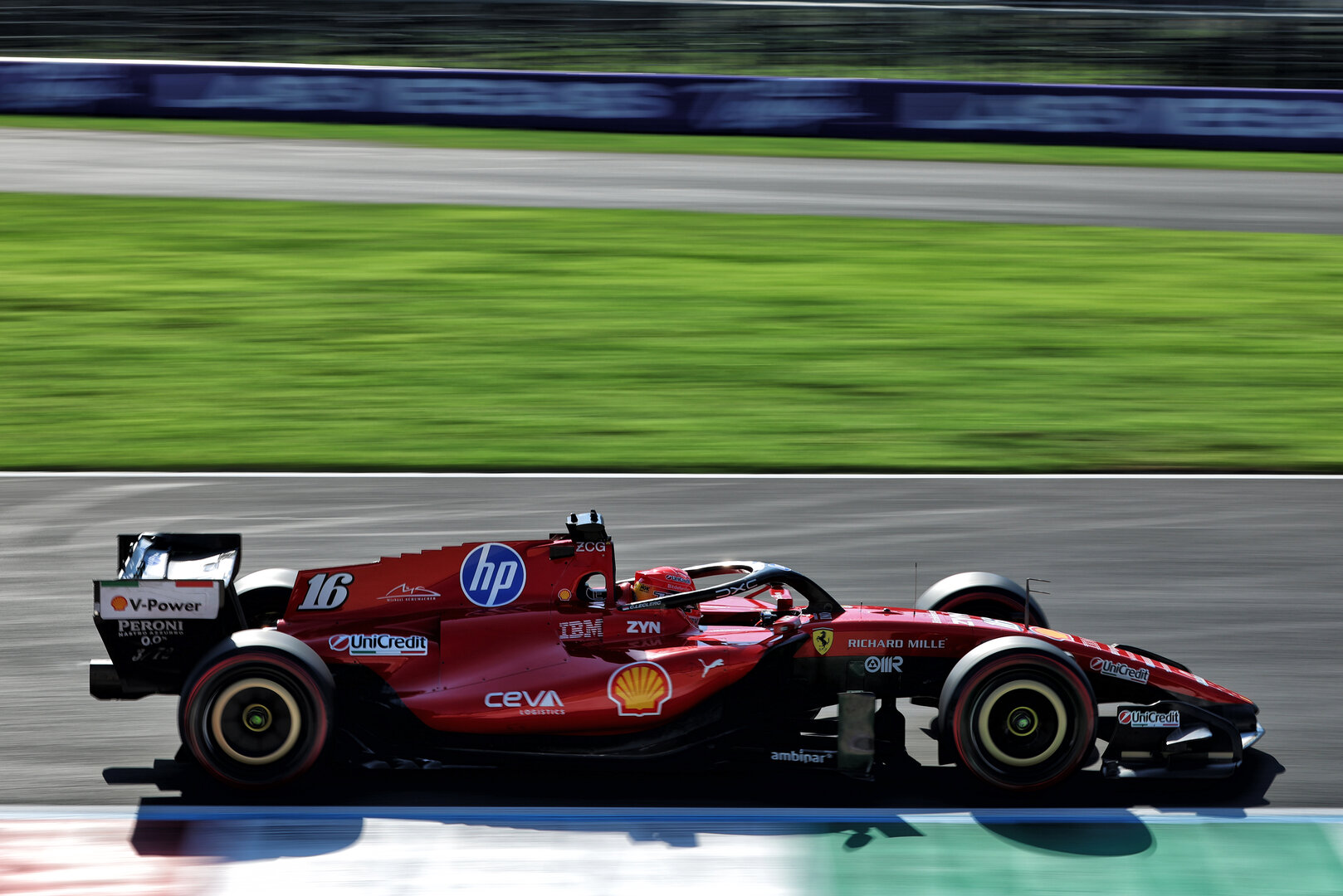 GP ITALIA, Charles Leclerc (MON) Ferrari SF-26.
04.09.2026. Formula 1 World Championship, Rd 13, Italian Grand Prix, Monza, Italy, Practice Day.
 - www.xpbimages.com, EMail: requests@xpbimages.com © Copyright:  Rew / XPB Images