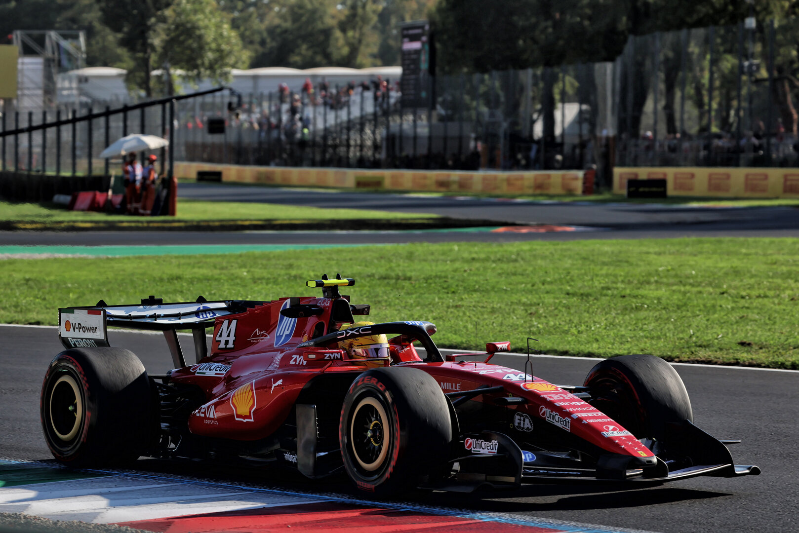 GP ITALIA, Lewis Hamilton (GBR) Ferrari SF-26.
04.09.2026. Formula 1 World Championship, Rd 13, Italian Grand Prix, Monza, Italy, Practice Day.
 - www.xpbimages.com, EMail: requests@xpbimages.com © Copyright:  Rew / XPB Images