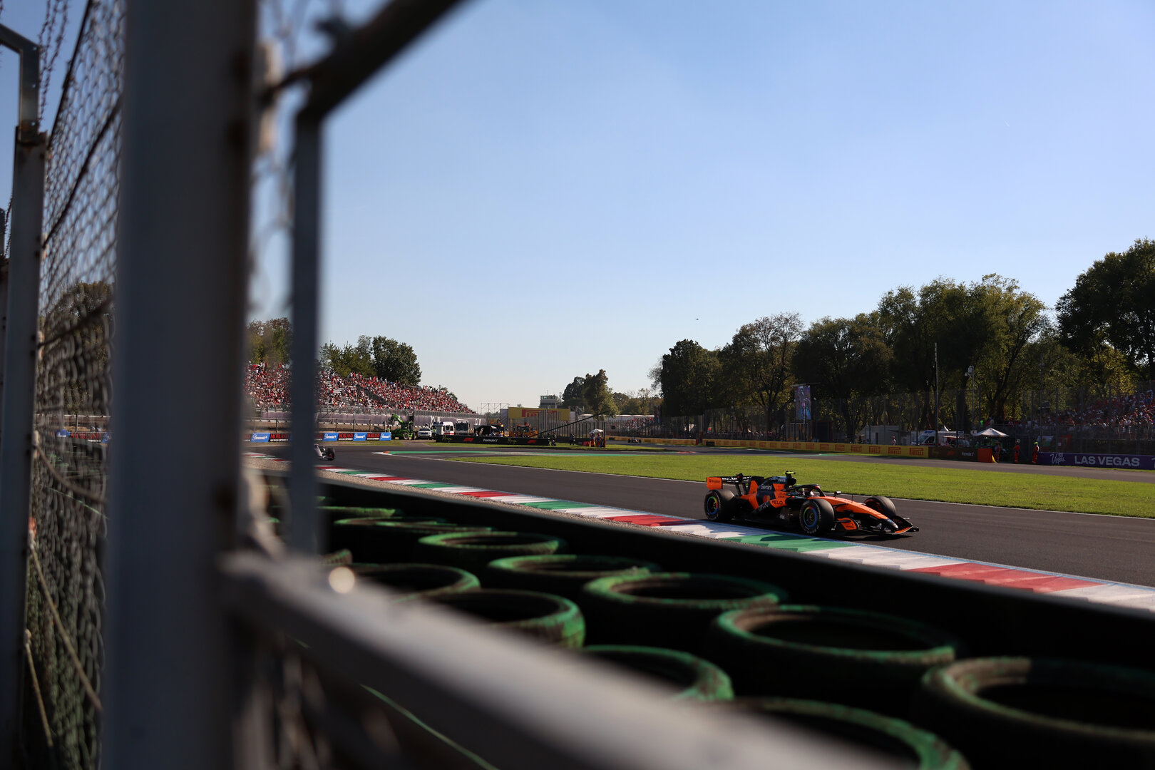 GP ITALIA, Lando Norris (GBR) McLaren F1 Team MCL40.
04.09.2026. Formula 1 World Championship, Rd 13, Italian Grand Prix, Monza, Italy, Practice Day.
 - www.xpbimages.com, EMail: requests@xpbimages.com © Copyright:  Rew / XPB Images