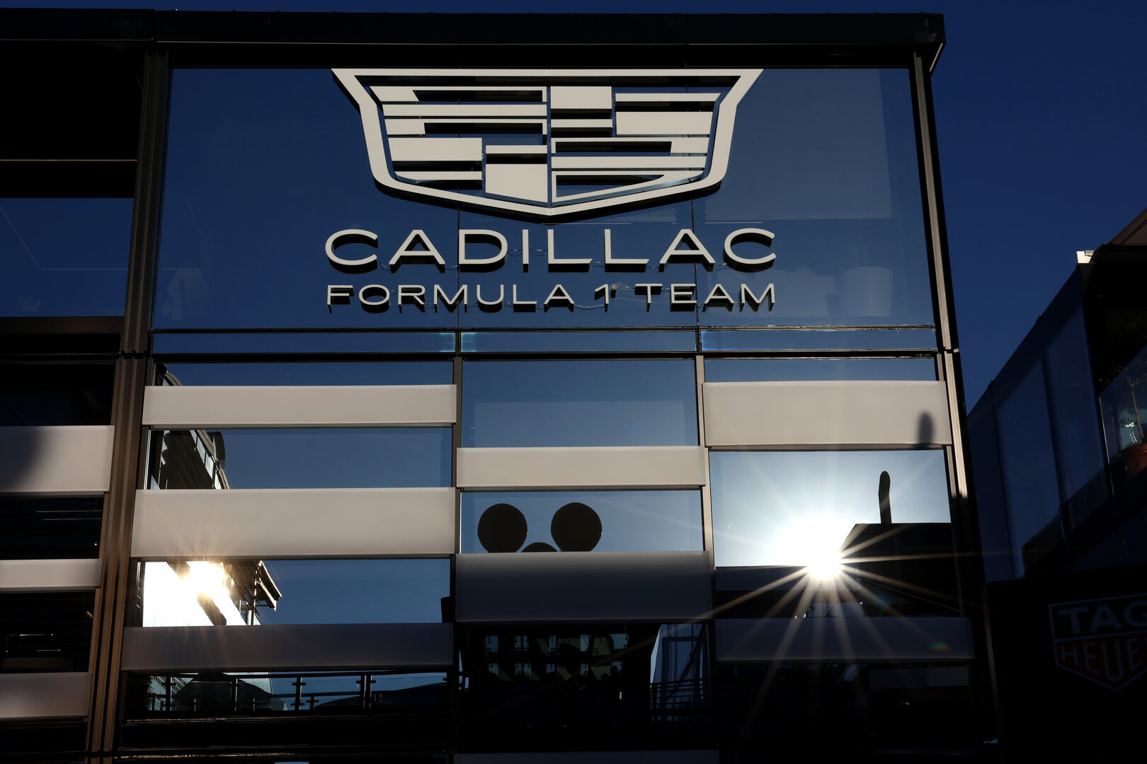 GP ITALIA, Cadillac Formula 1 Team motorhome in the paddock.
04.09.2026. Formula 1 World Championship, Rd 13, Italian Grand Prix, Monza, Italy, Practice Day.
 - www.xpbimages.com, EMail: requests@xpbimages.com © Copyright:  Rew / XPB Images