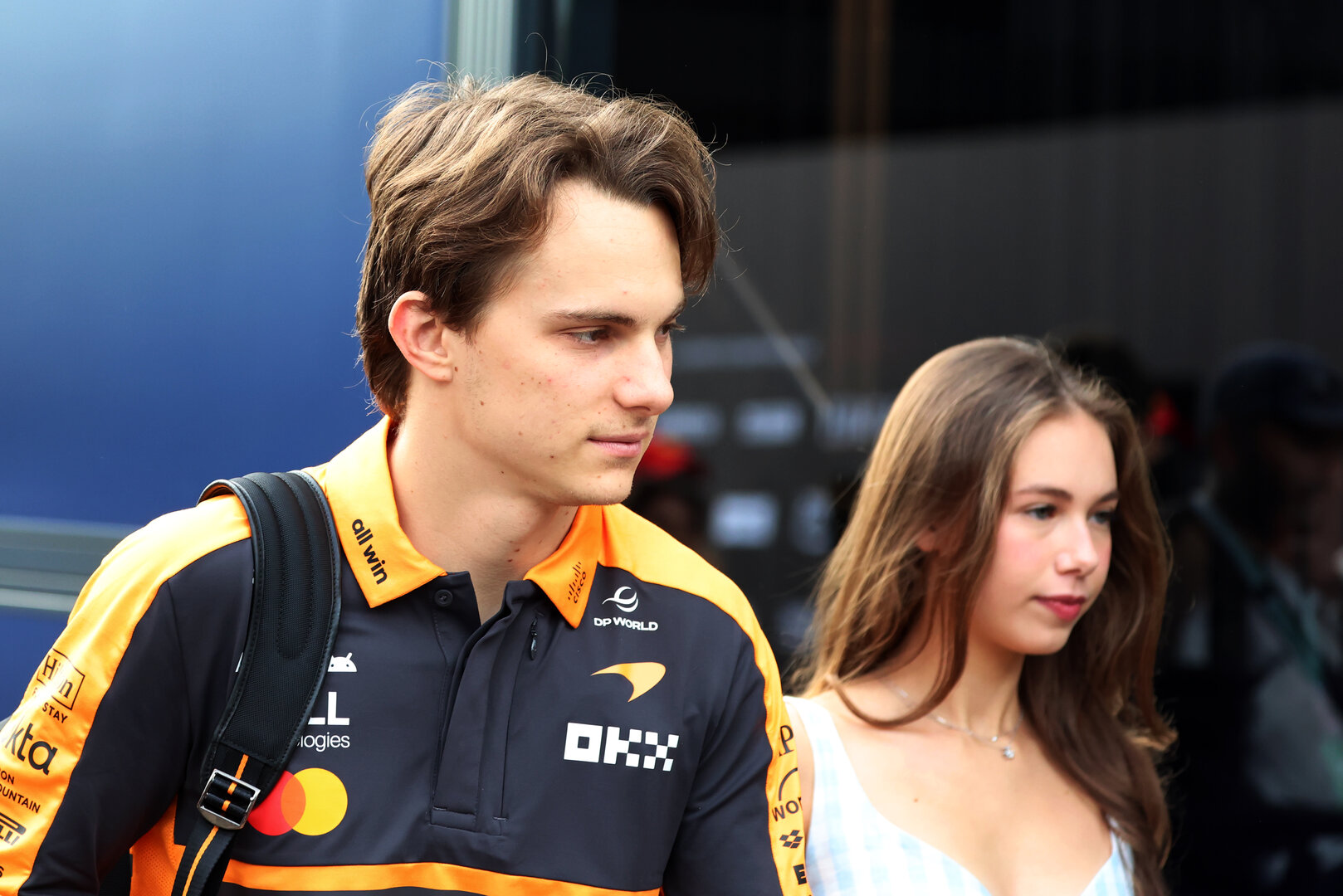 GP ITALIA, (L to R): Oscar Piastri (AUS) McLaren F1 Team with Domenica Lily Zneimer (GBR).
05.09.2026. Formula 1 World Championship, Rd 13, Italian Grand Prix, Monza, Italy, Qualifiche Day.
- www.xpbimages.com, EMail: requests@xpbimages.com © Copyright: Rew / XPB Images