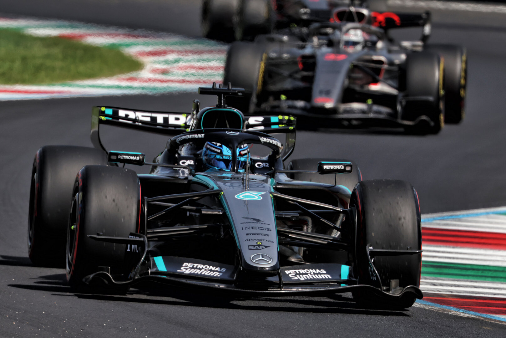 GP ITALIA, George Russell (GBR) Mercedes AMG Formula One Team W17.
05.09.2026. Formula 1 World Championship, Rd 13, Italian Grand Prix, Monza, Italy, Qualifiche Day.
 - www.xpbimages.com, EMail: requests@xpbimages.com © Copyright:  Rew / XPB Images