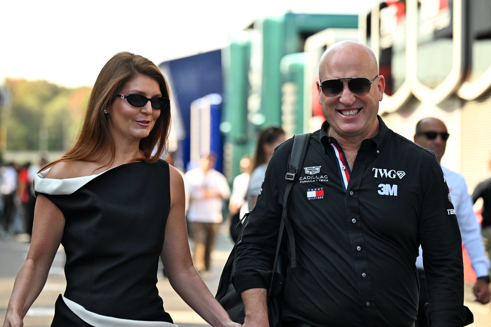 GP ITALIA, (L to R): Cassidy Towriss (USA) with her husband Dan Towriss (USA) Cadillac F1 Team e TWG Motorsports CEO.
06.09.2026. Formula 1 World Championship, Rd 13, Italian Grand Prix, Monza, Italy, Gara Day.
- www.xpbimages.com, EMail: requests@xpbimages.com © Copyright: Price / XPB Images