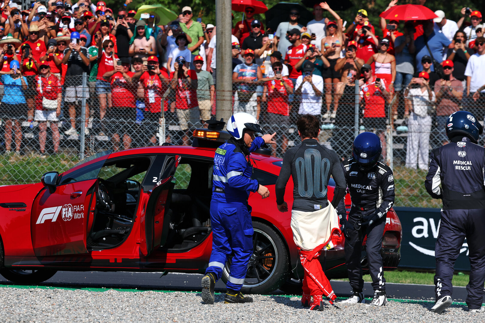 GP ITALIA, Charles Leclerc (MON) Ferrari crashed out of the race.
06.09.2026. Formula 1 World Championship, Rd 13, Italian Grand Prix, Monza, Italy, Gara Day.
- www.xpbimages.com, EMail: requests@xpbimages.com © Copyright: Bearne / XPB Images